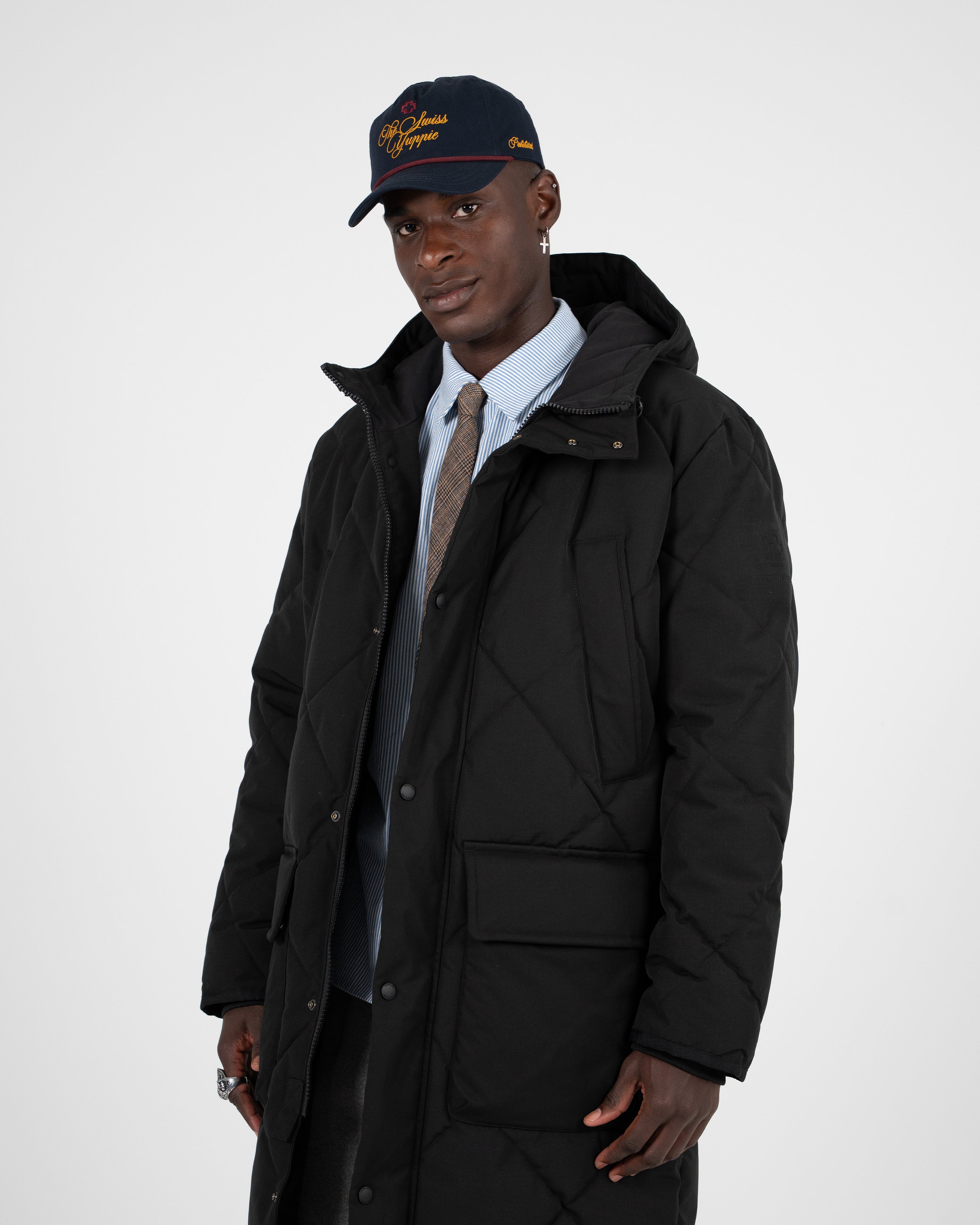 The Swiss Yuppie Winter Parka Black