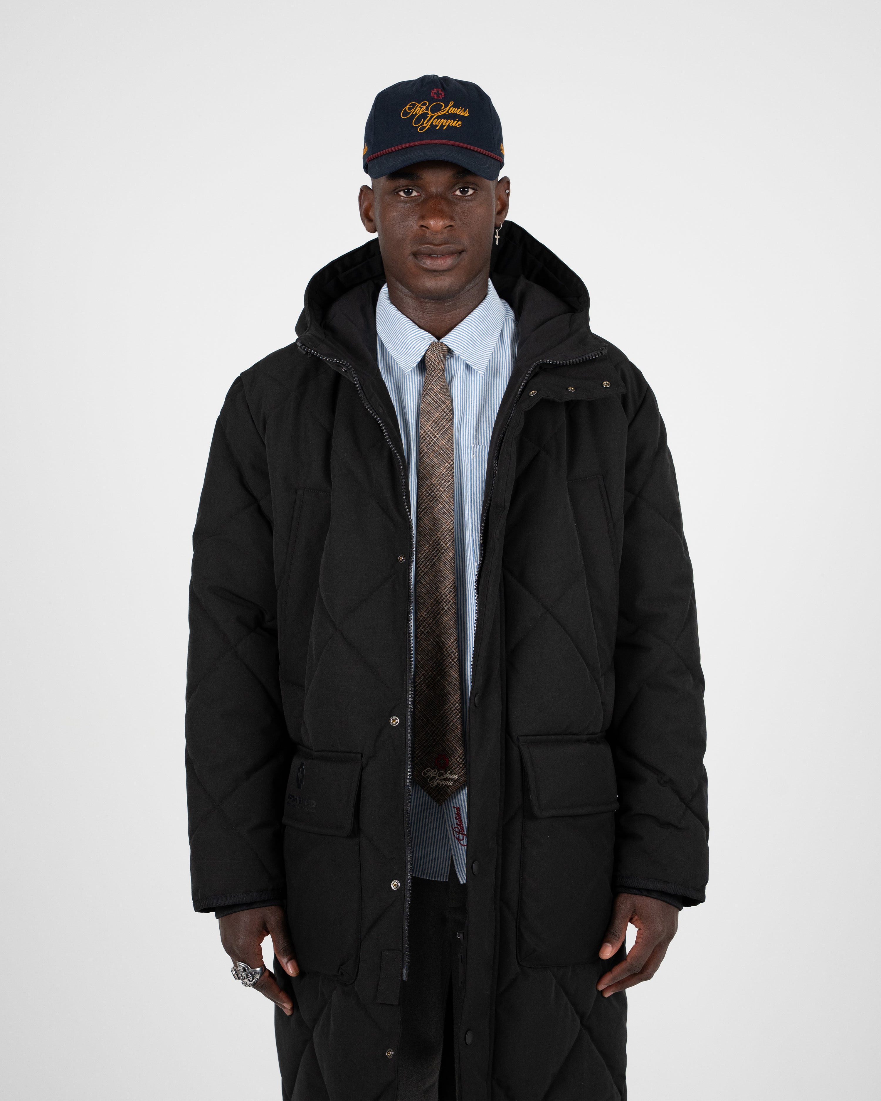 The Swiss Yuppie Winter Parka Black