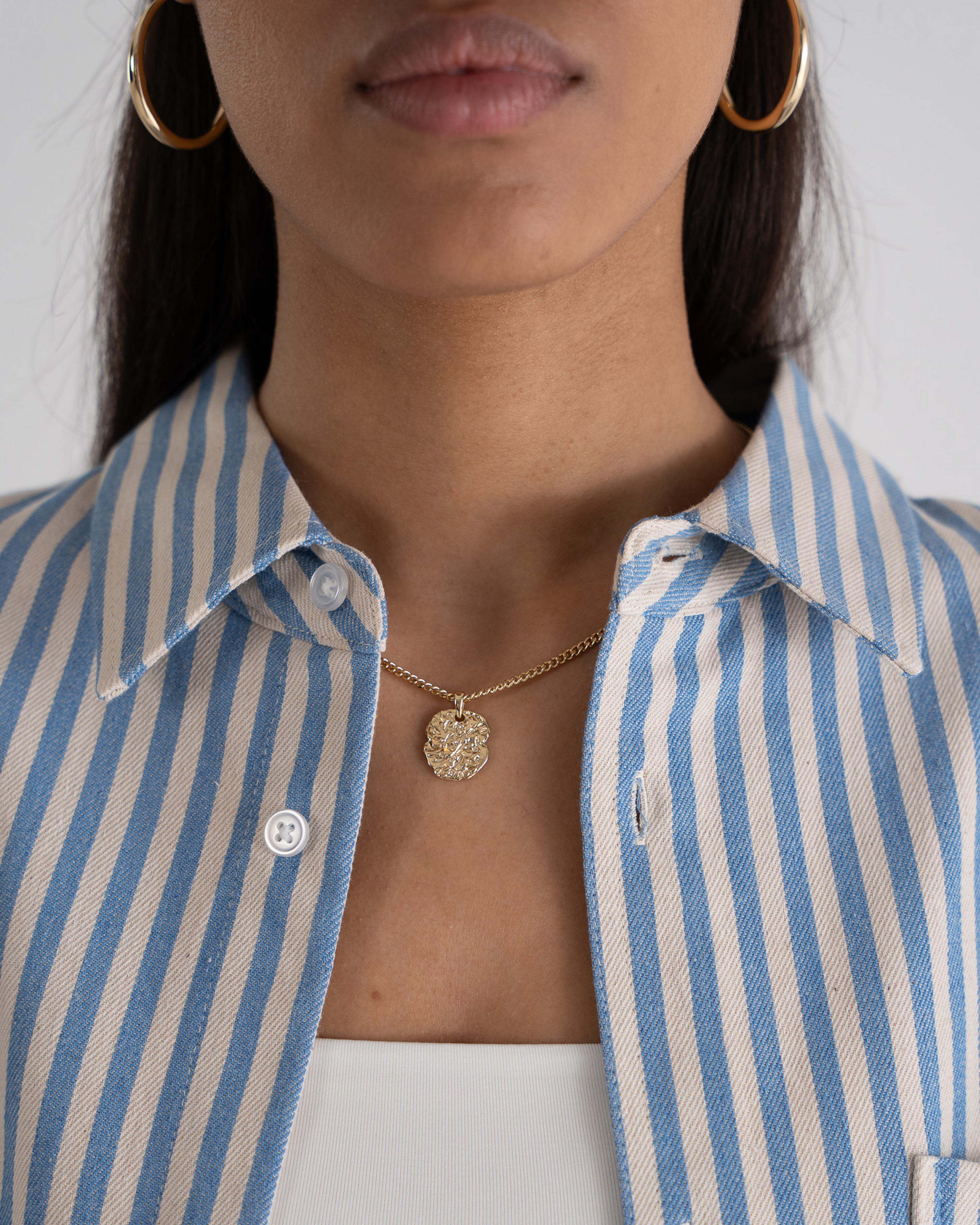 Striped Vacation Shirt Blue