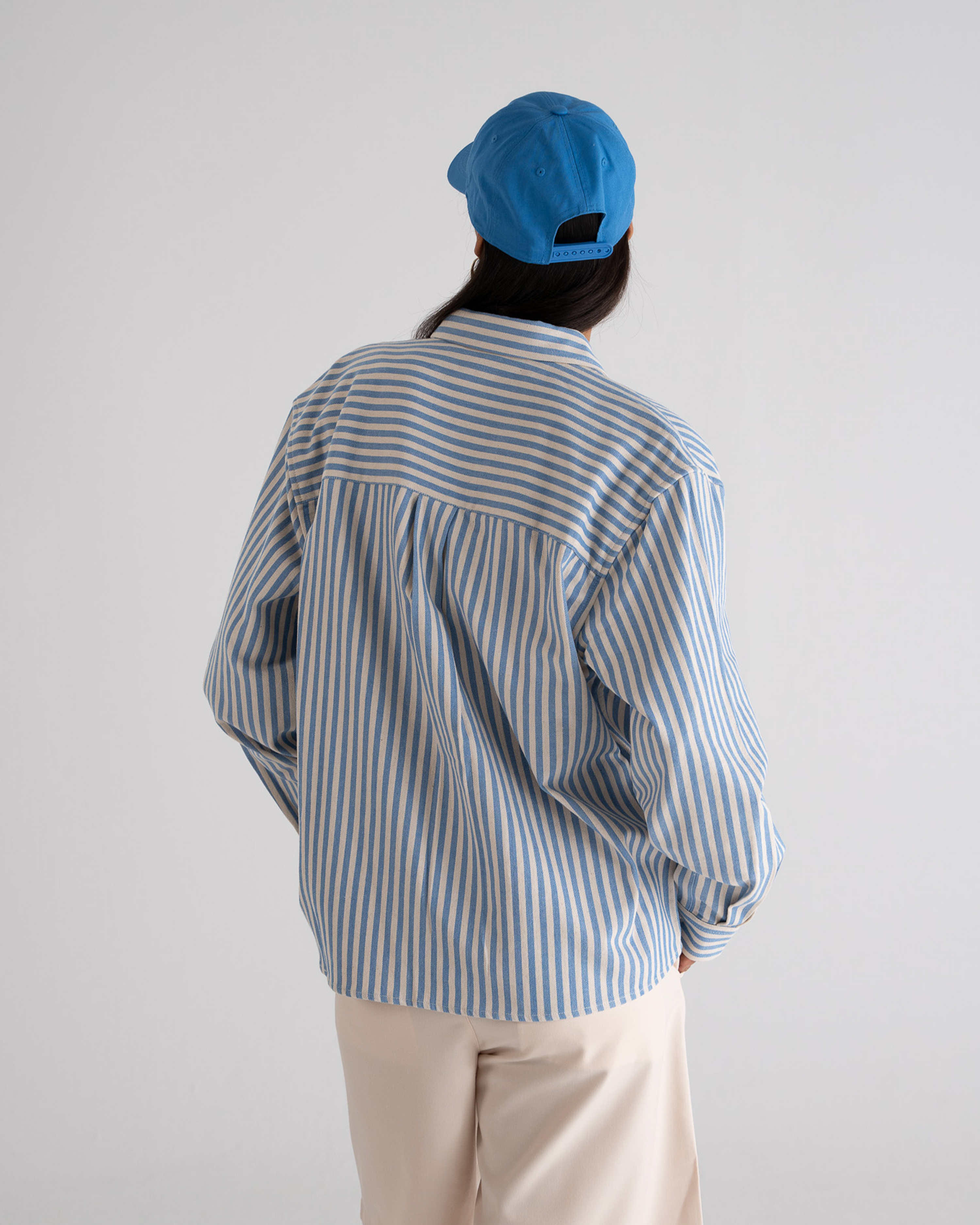 Striped Vacation Shirt Blue