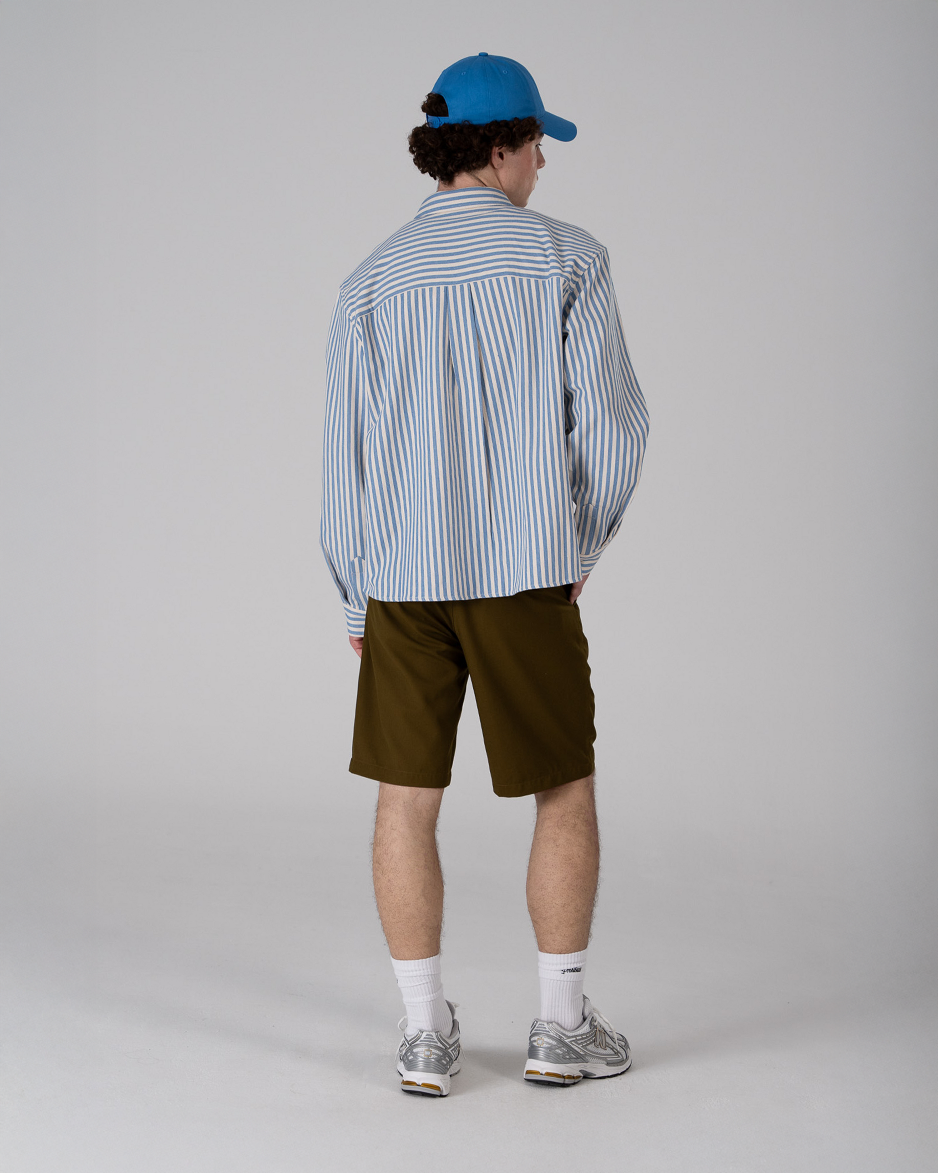 Striped Vacation Shirt Blue