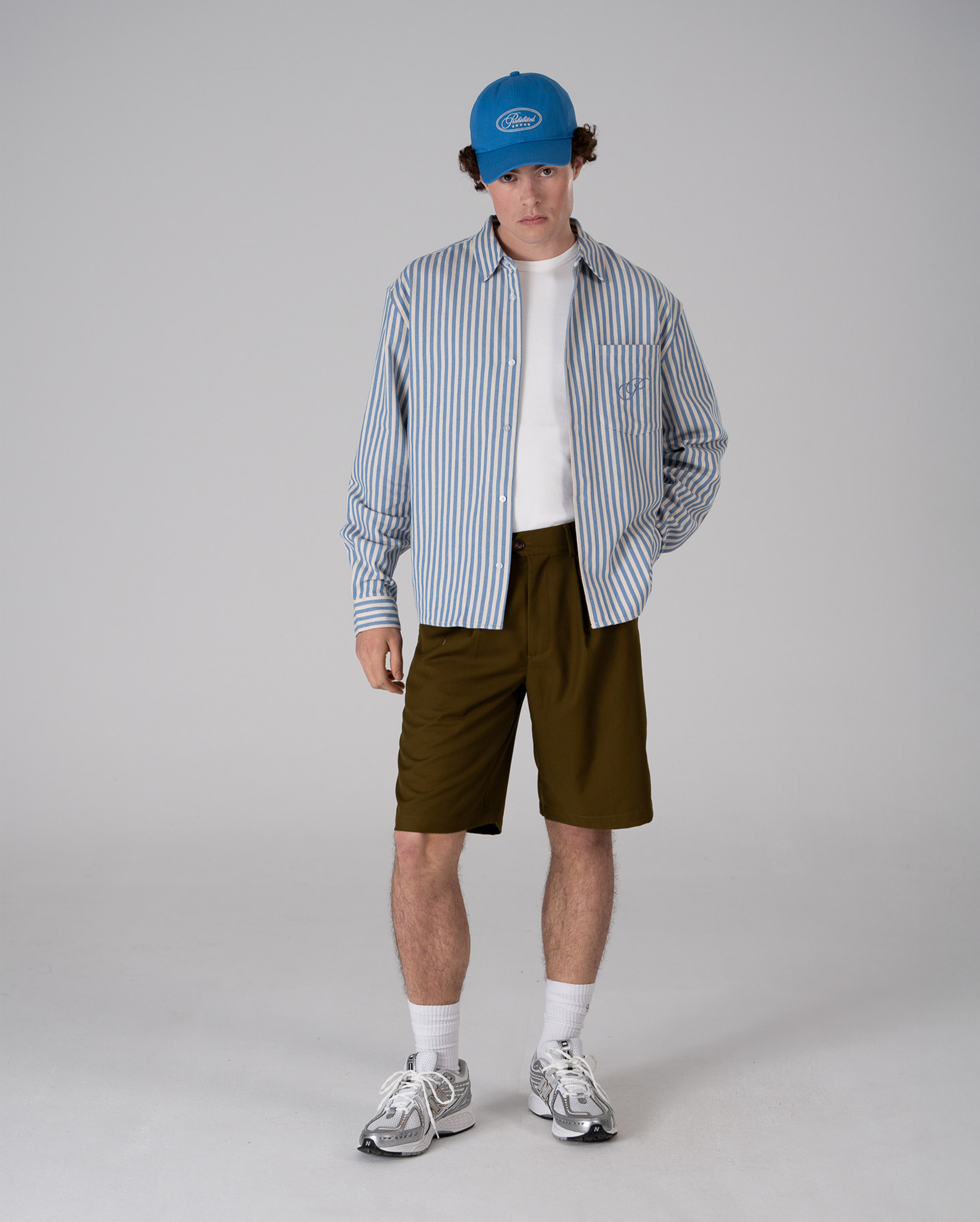 Striped Vacation Shirt Blue