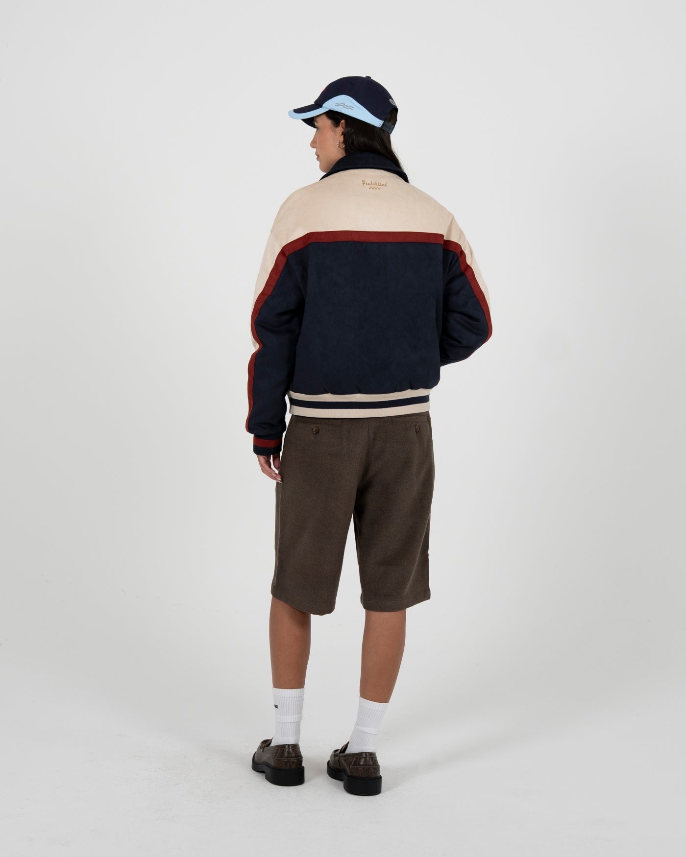 Suede Club Jacket | Navy