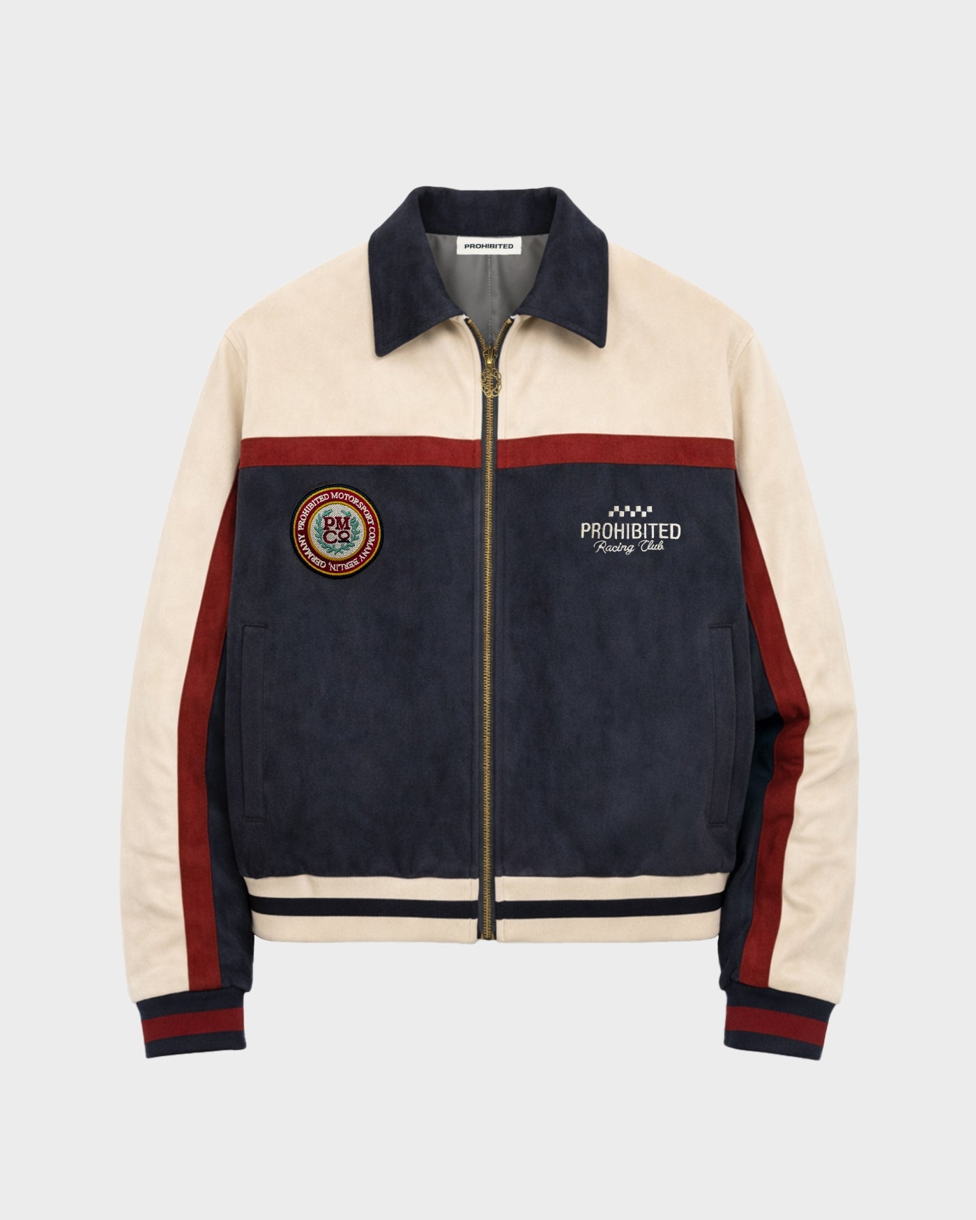 Suede Club Jacket | Navy