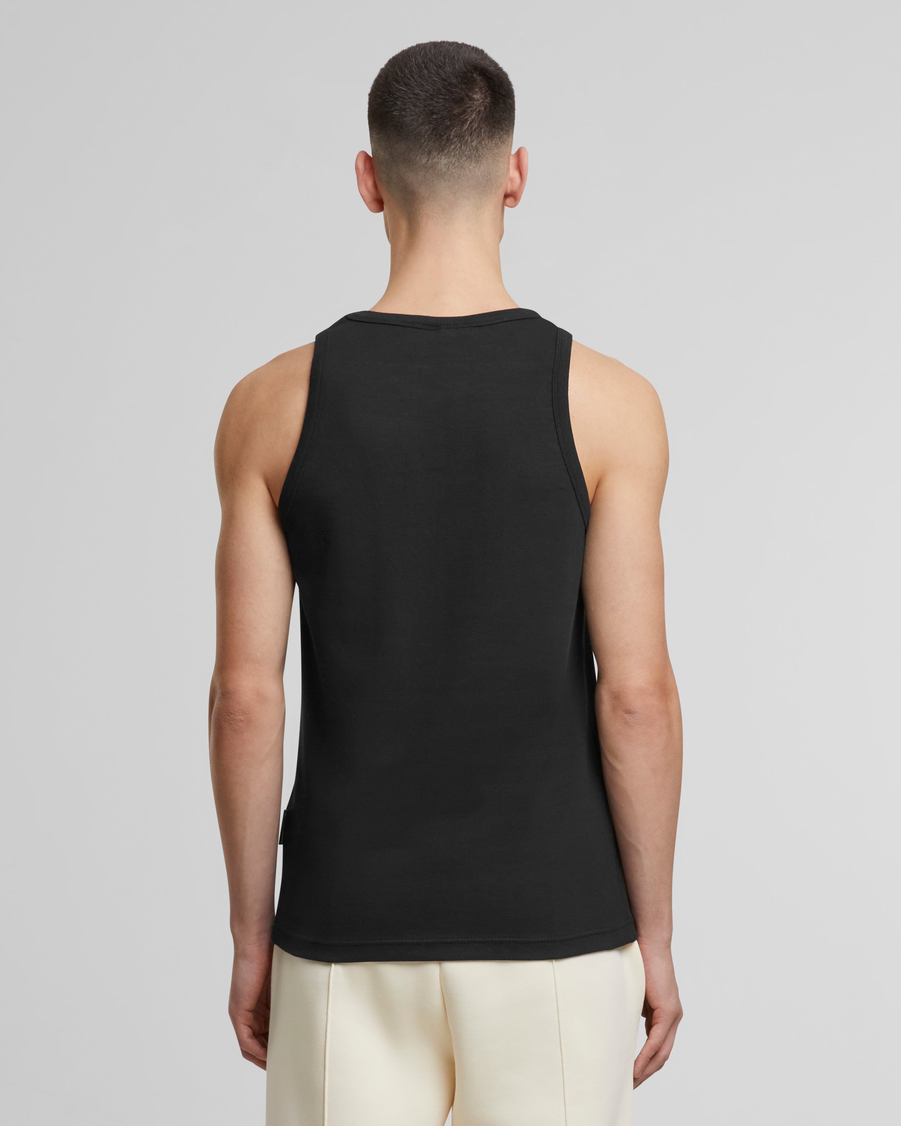 The Embroidery Tank Top | Black