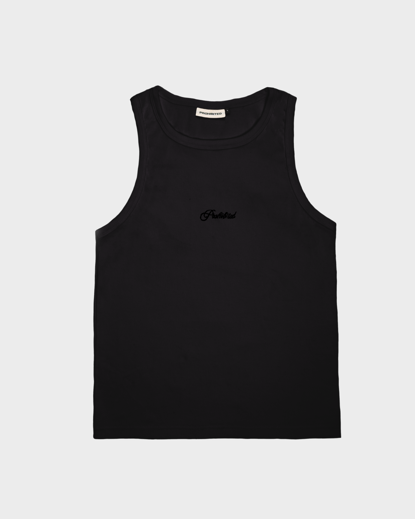 The Embroidery Tank Top | Black