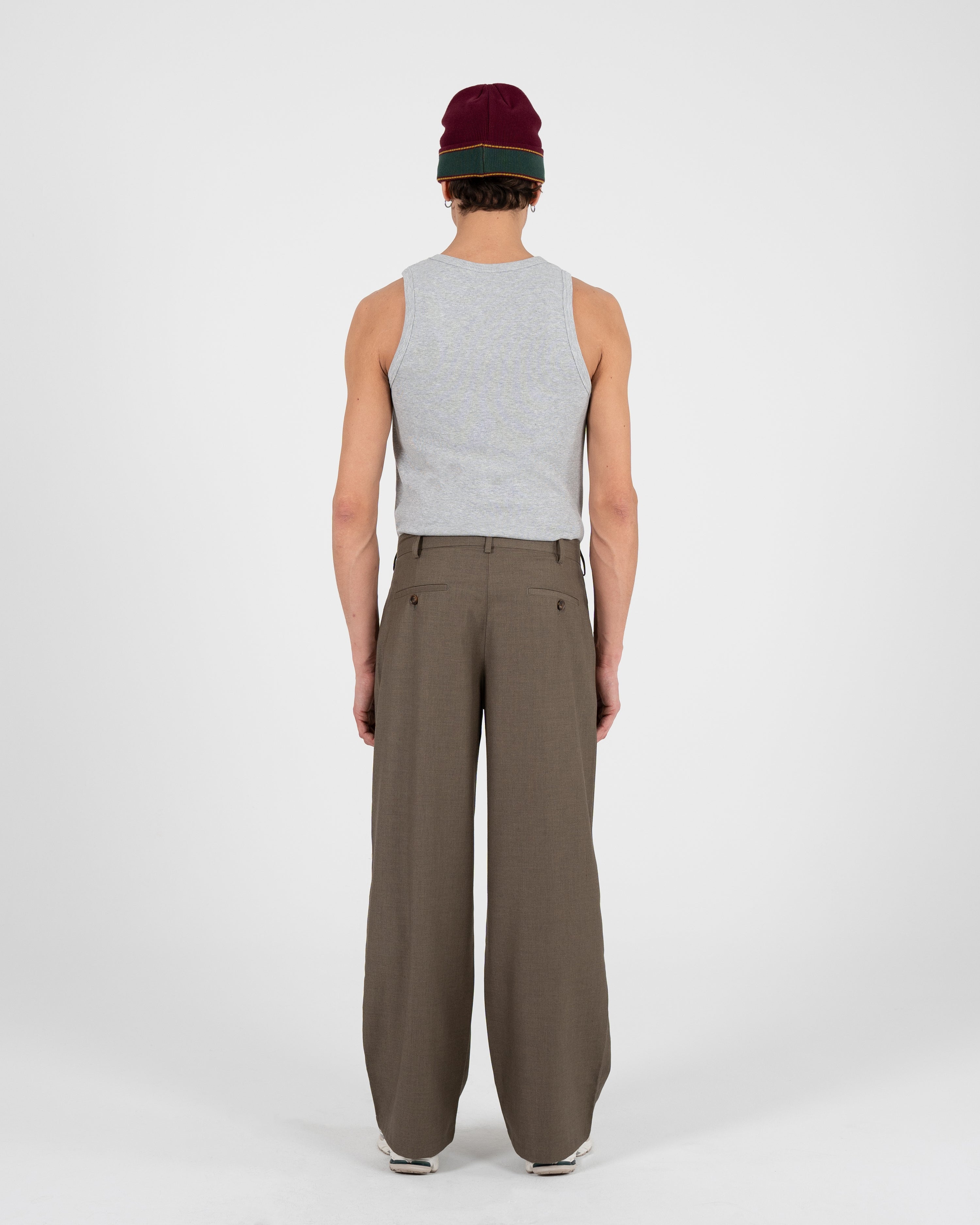 The Embroidery Tank Top Grey Melange