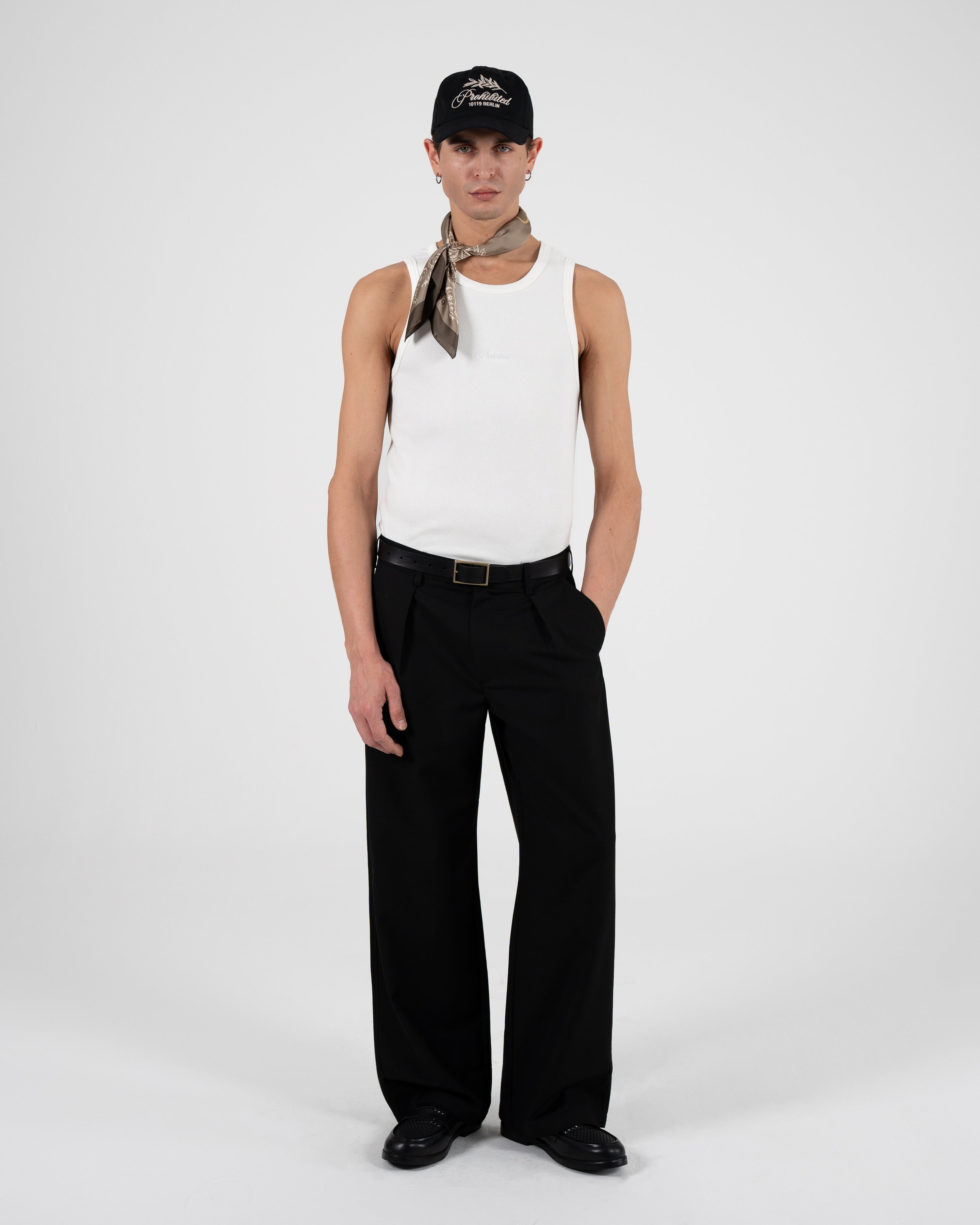 The Embroidery Tank Top Off-White