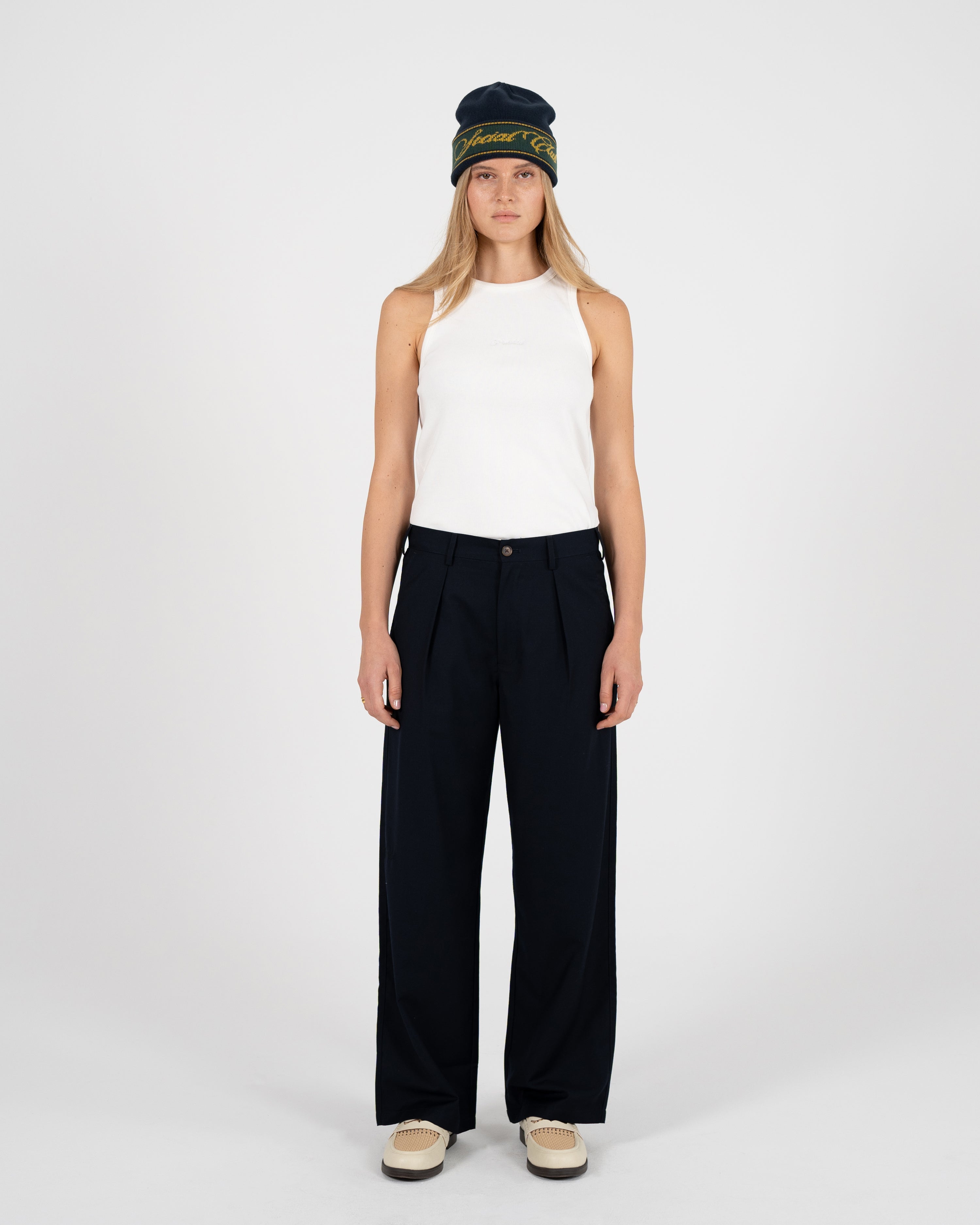 The Embroidery Tank Top Off-White