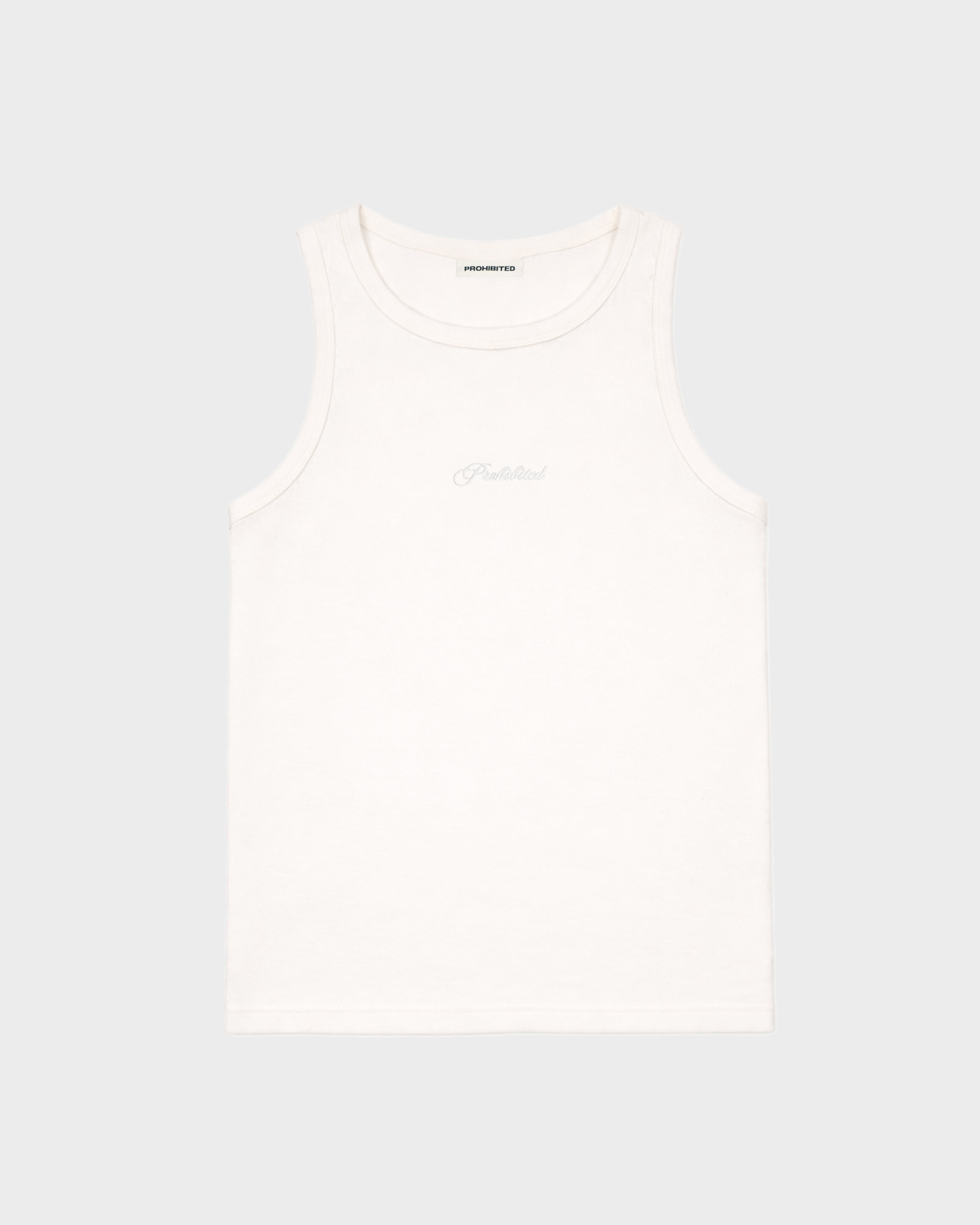 The Embroidery Tank Top Off-White