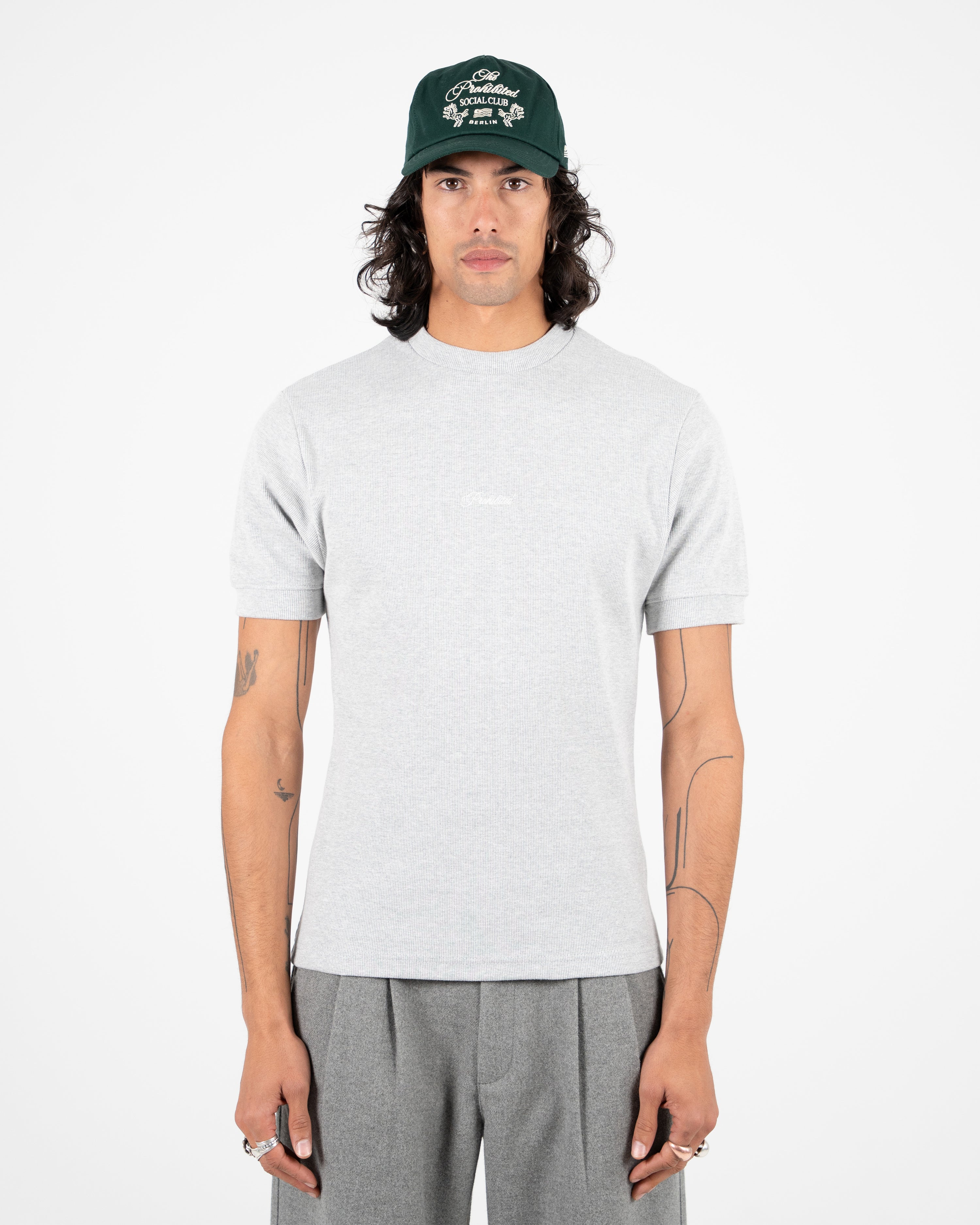 The Slim Tee Grey Melange