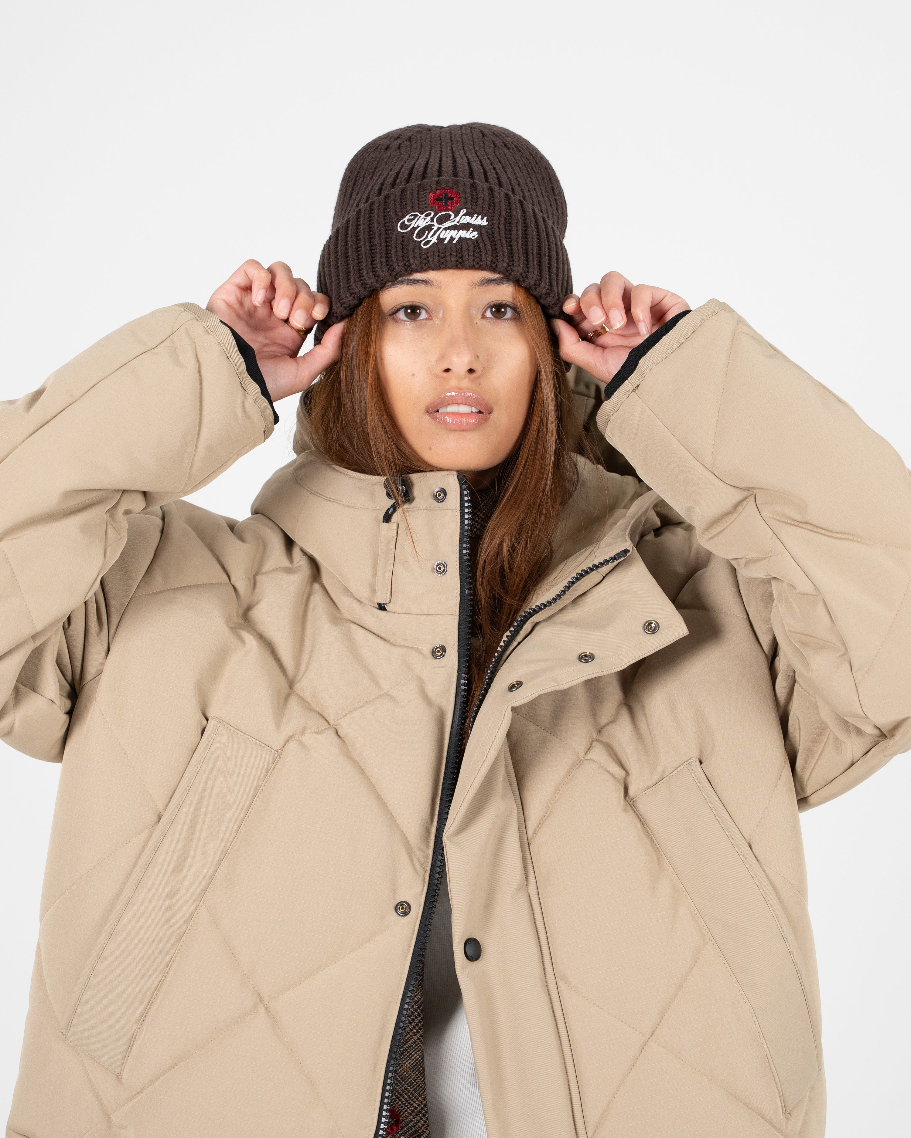 The Swiss Yuppie Beanie Brown