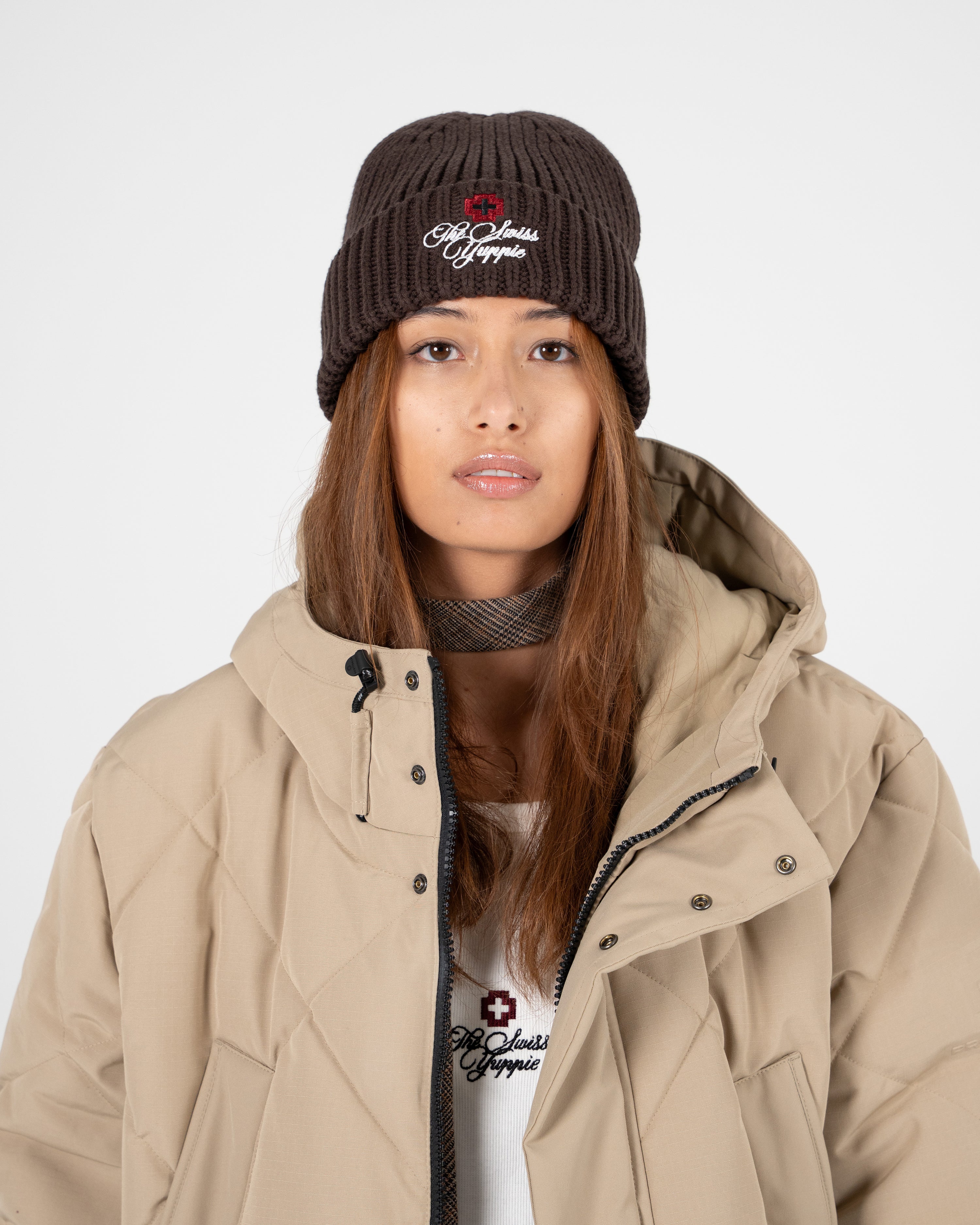 The Swiss Yuppie Beanie Brown