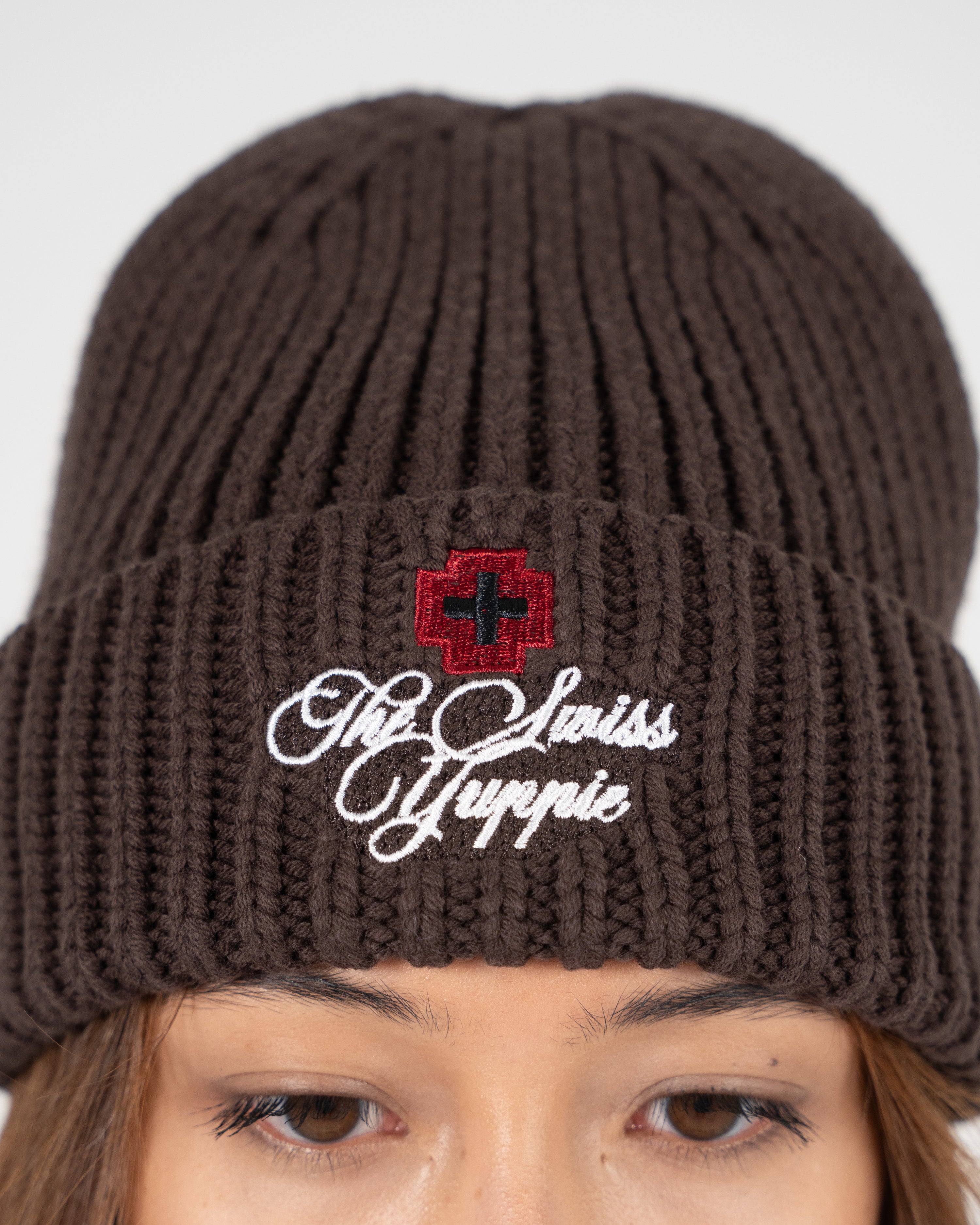The Swiss Yuppie Beanie Brown