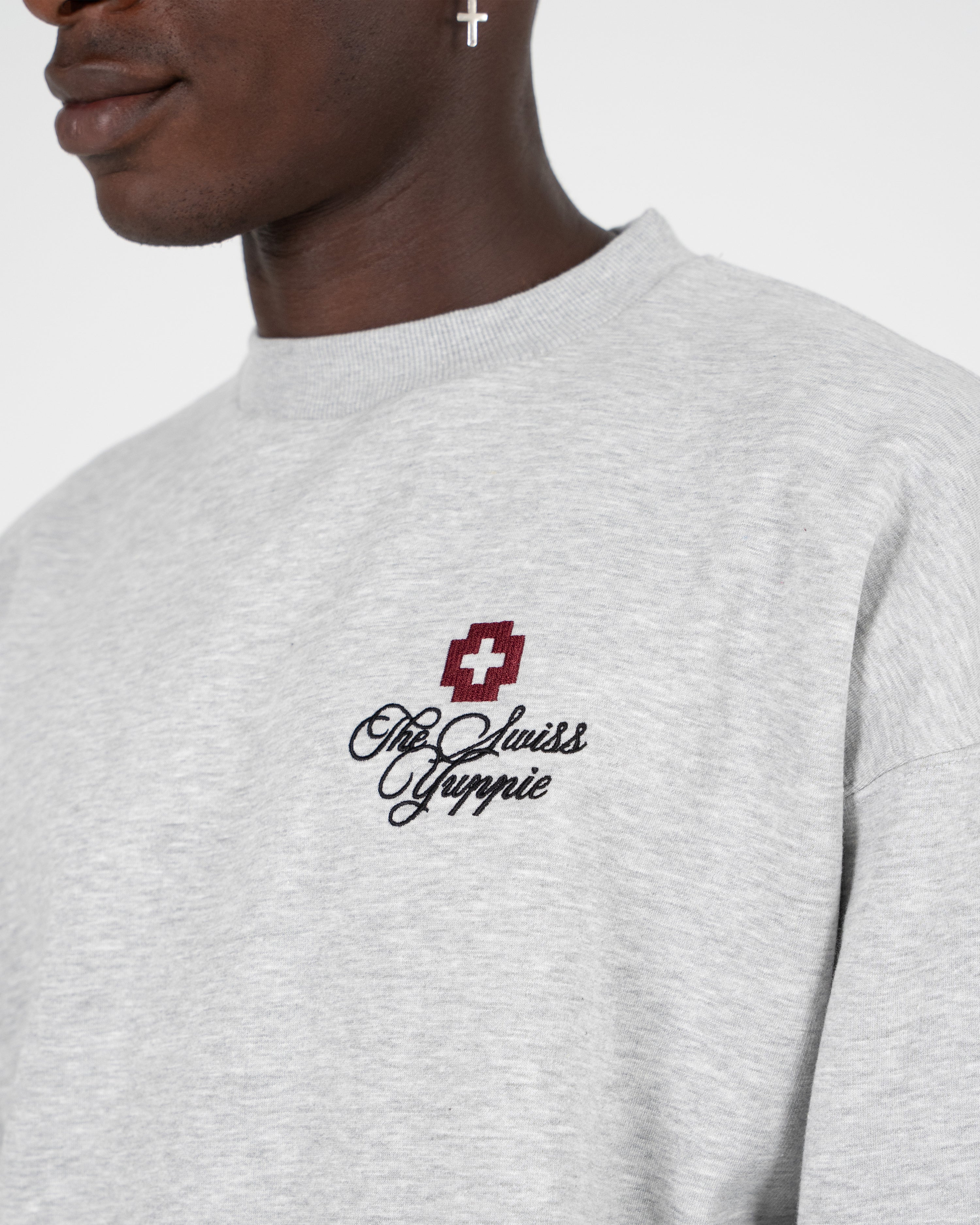 The Swiss Yuppie Crew Neck Grey Melange