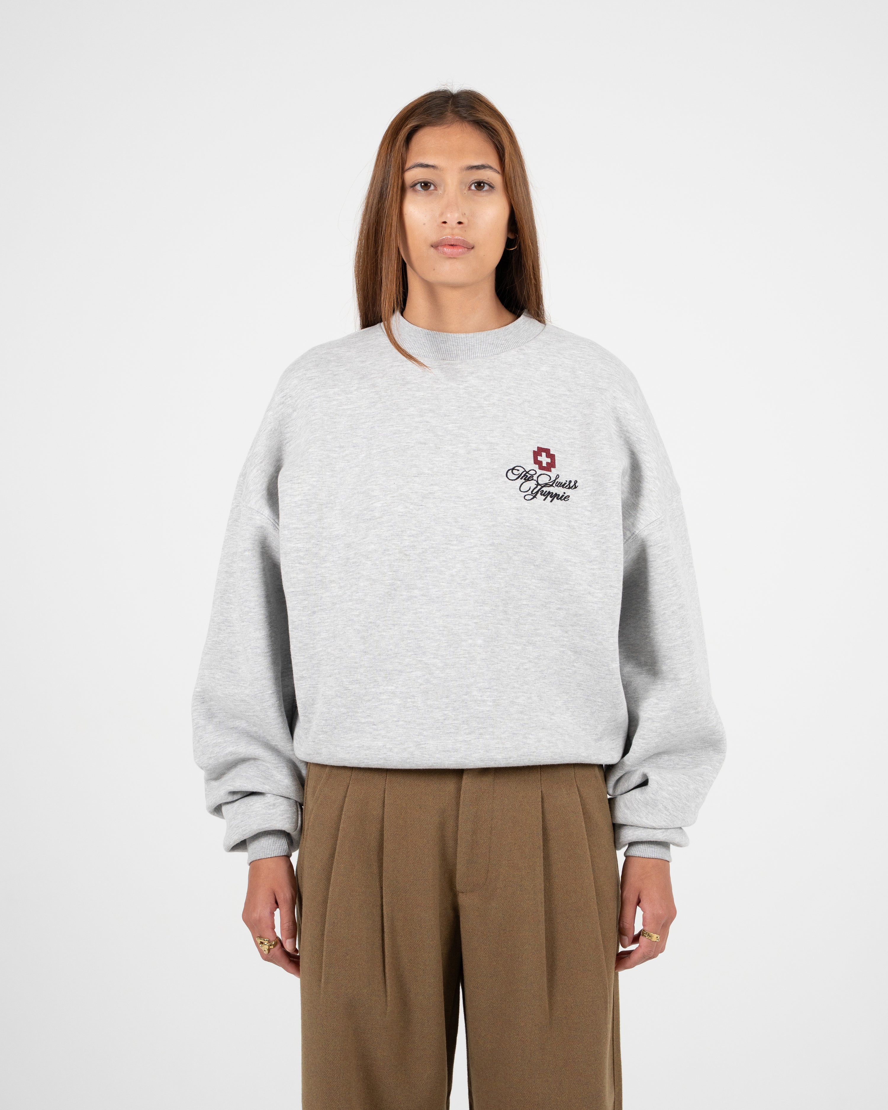 The Swiss Yuppie Crew Neck Grey Melange