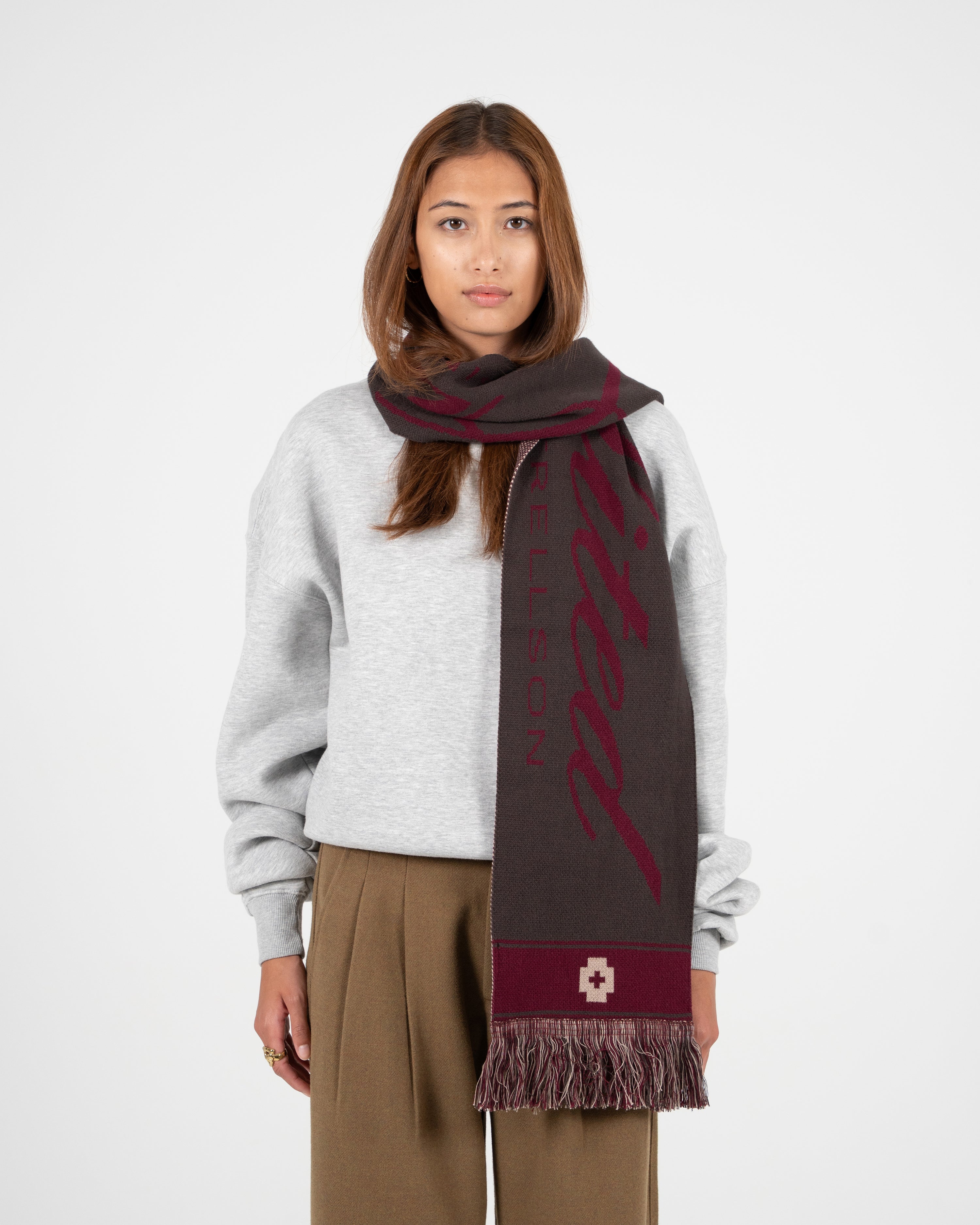 The Swiss Yuppie Scarf Brown