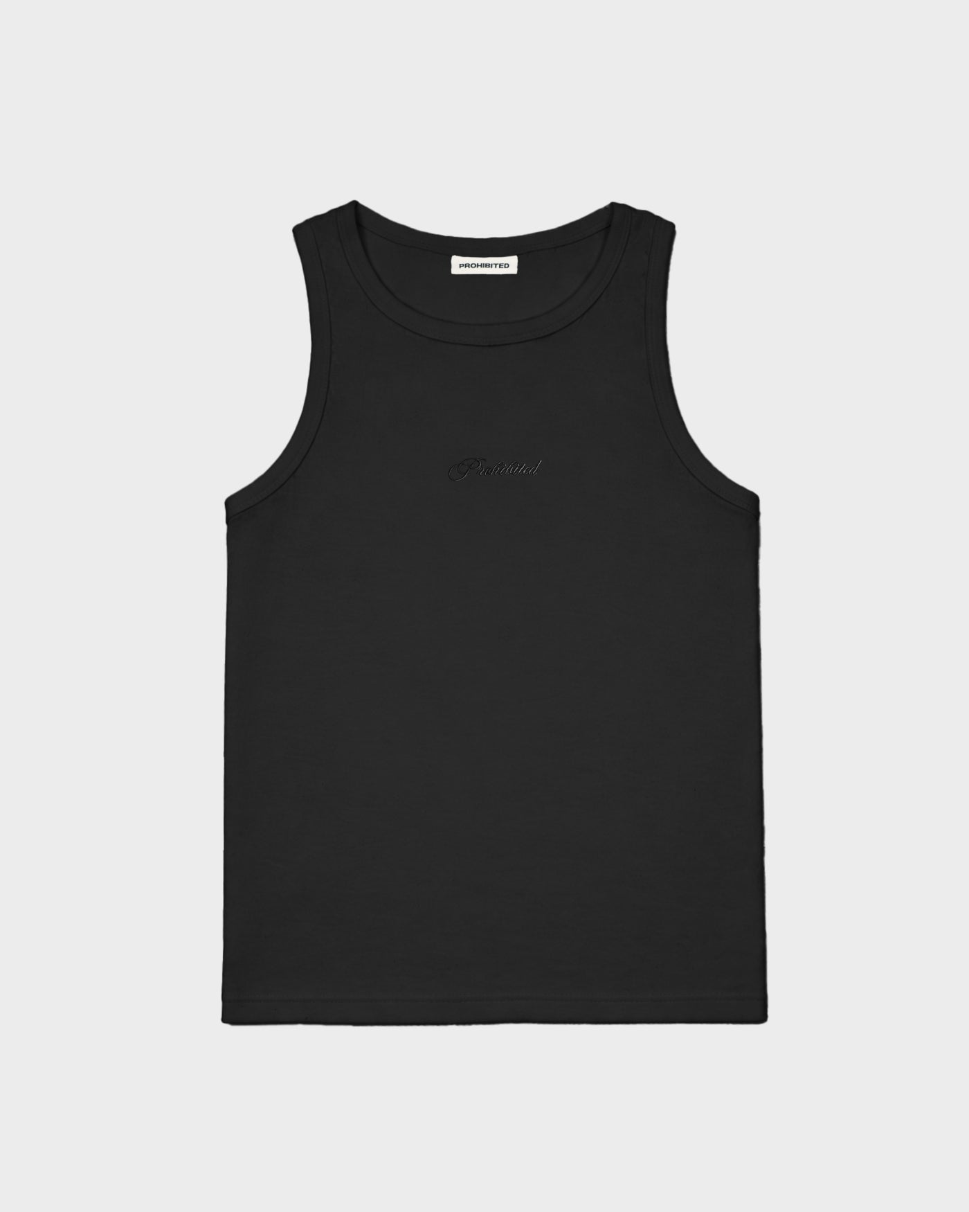 The Embroidery Tank Top | Black