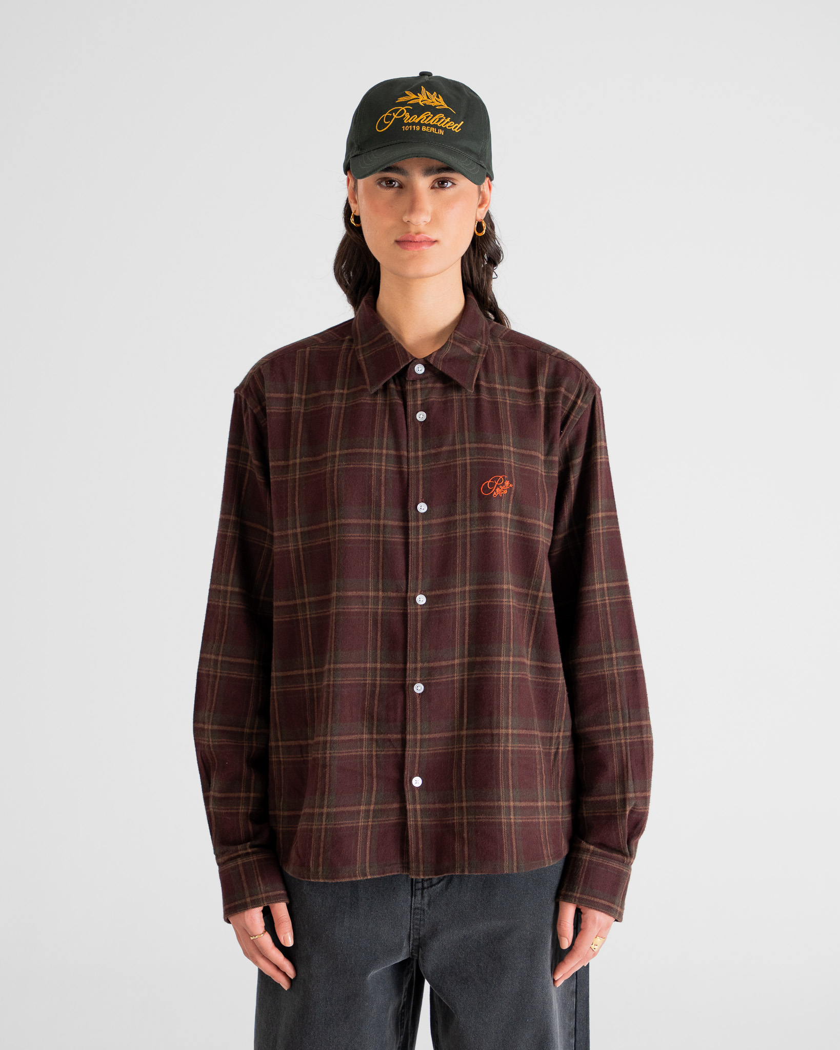 Timber Flannel Shirt Bordeaux