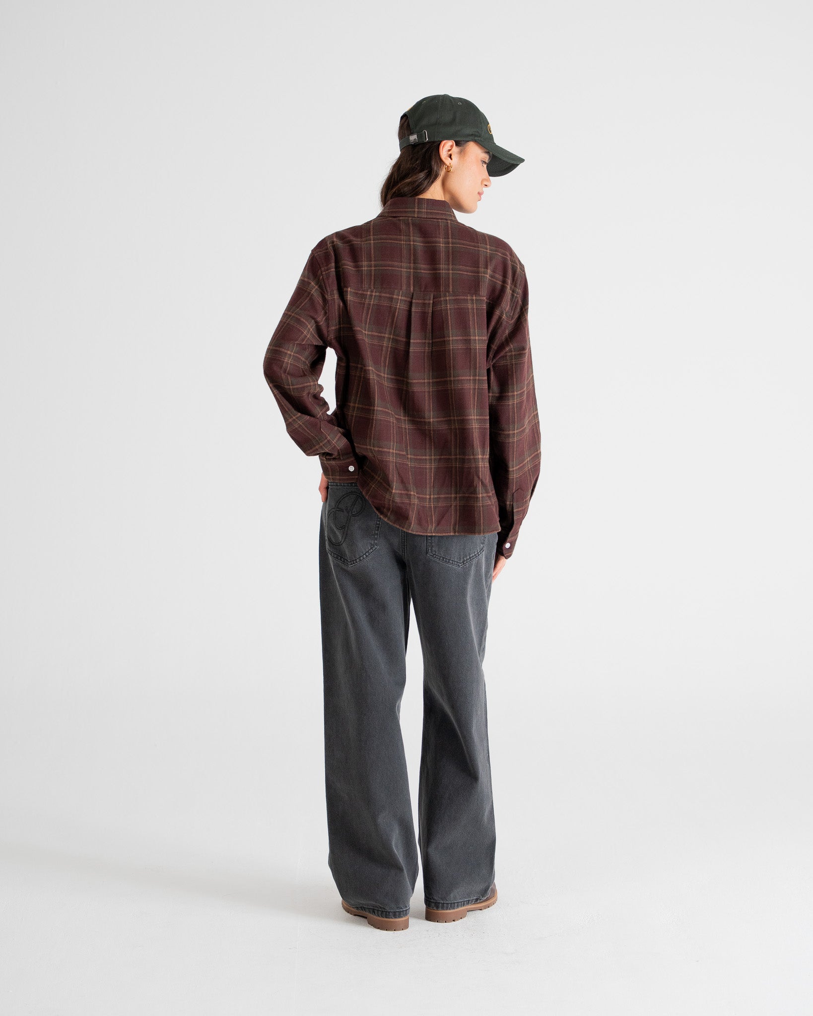 Timber Flannel Shirt Bordeaux