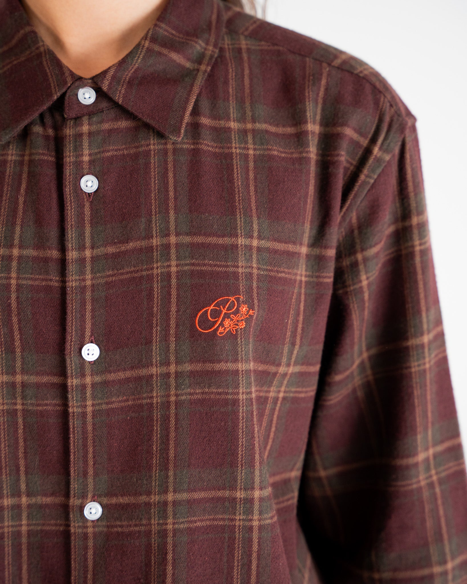 Timber Flannel Shirt Bordeaux