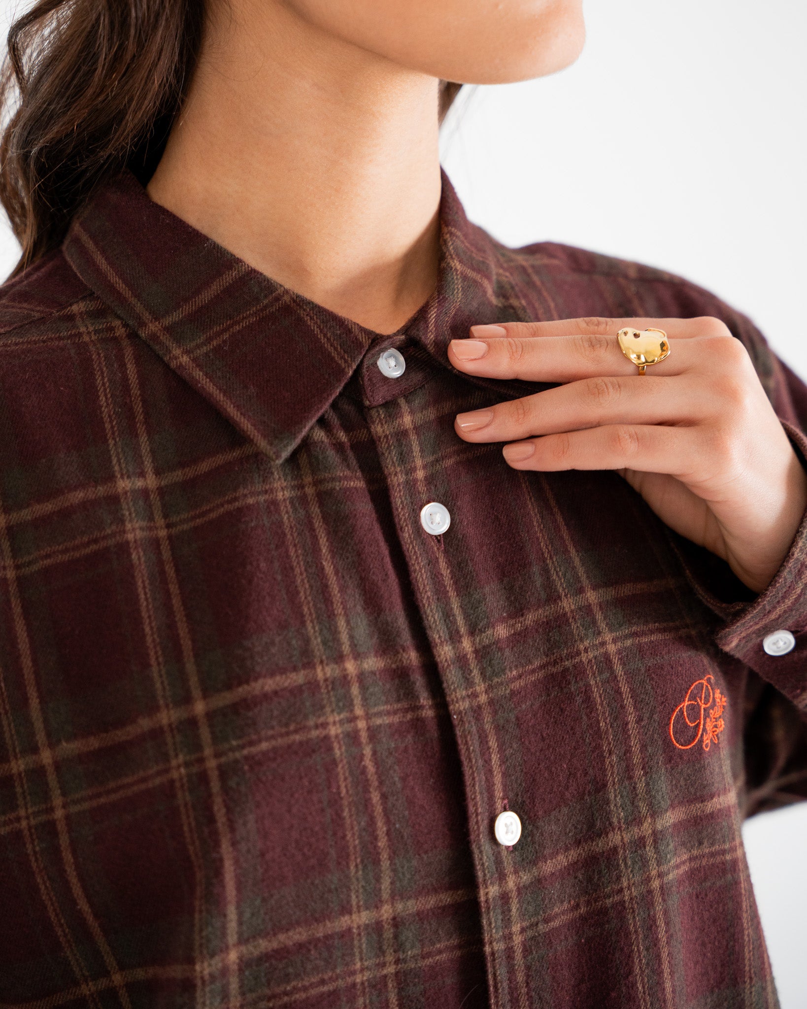 Timber Flannel Shirt Bordeaux