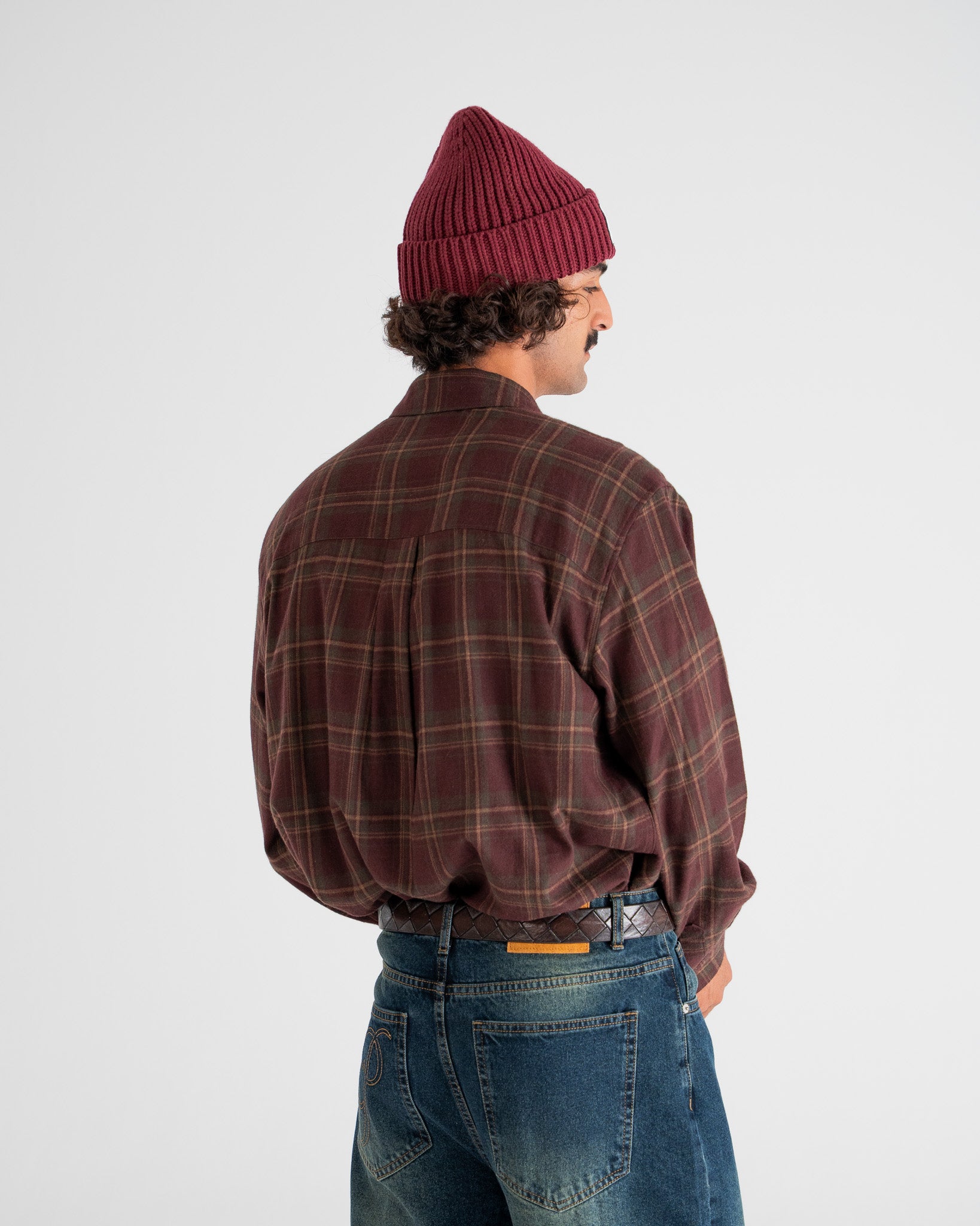 Timber Flannel Shirt Bordeaux