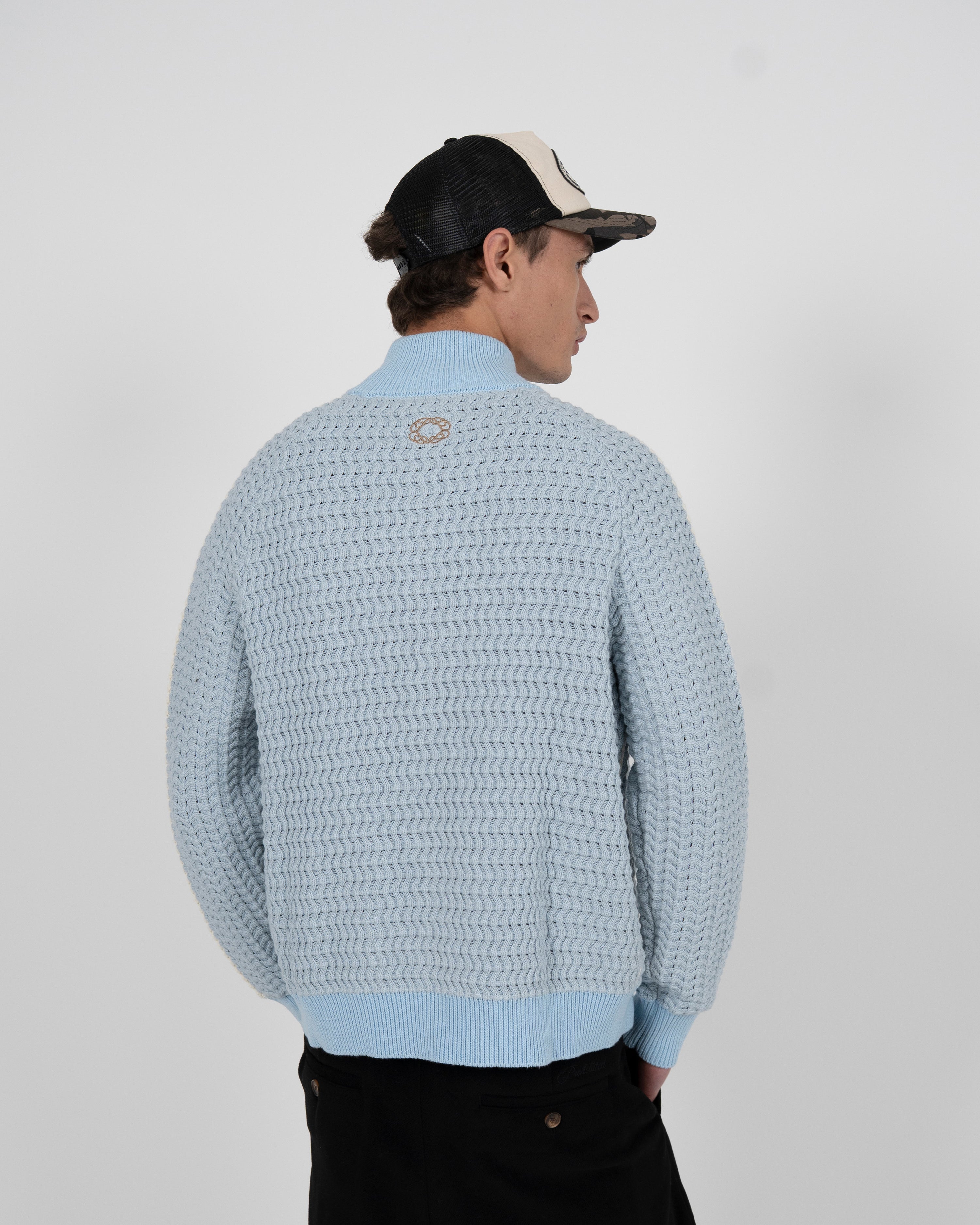 Trail Braking Knit Trackjacket Blue