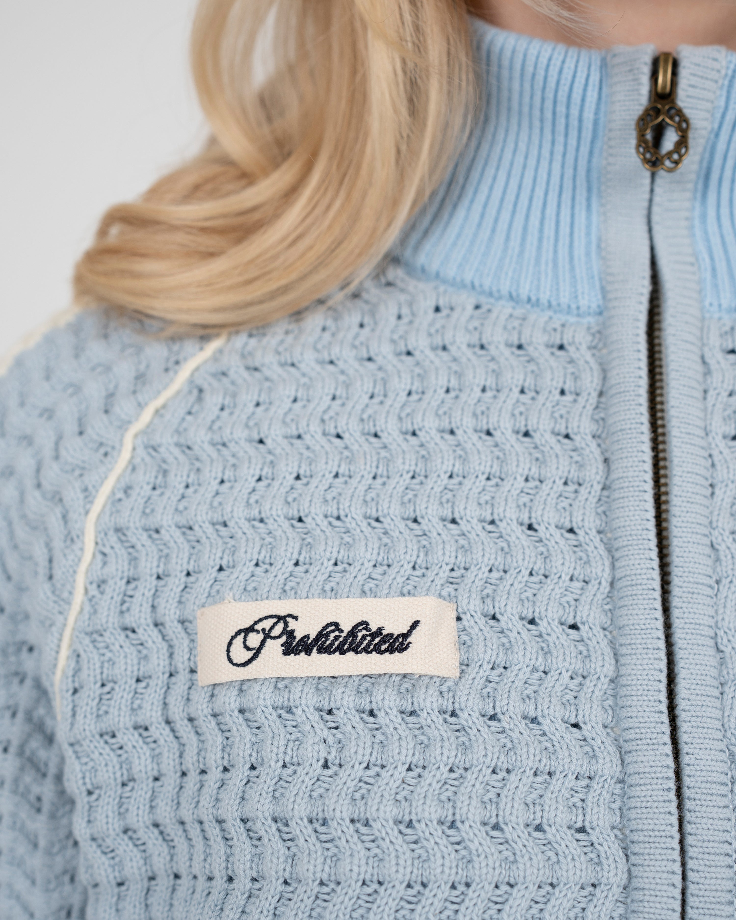 Trail Braking Knit Trackjacket Blue