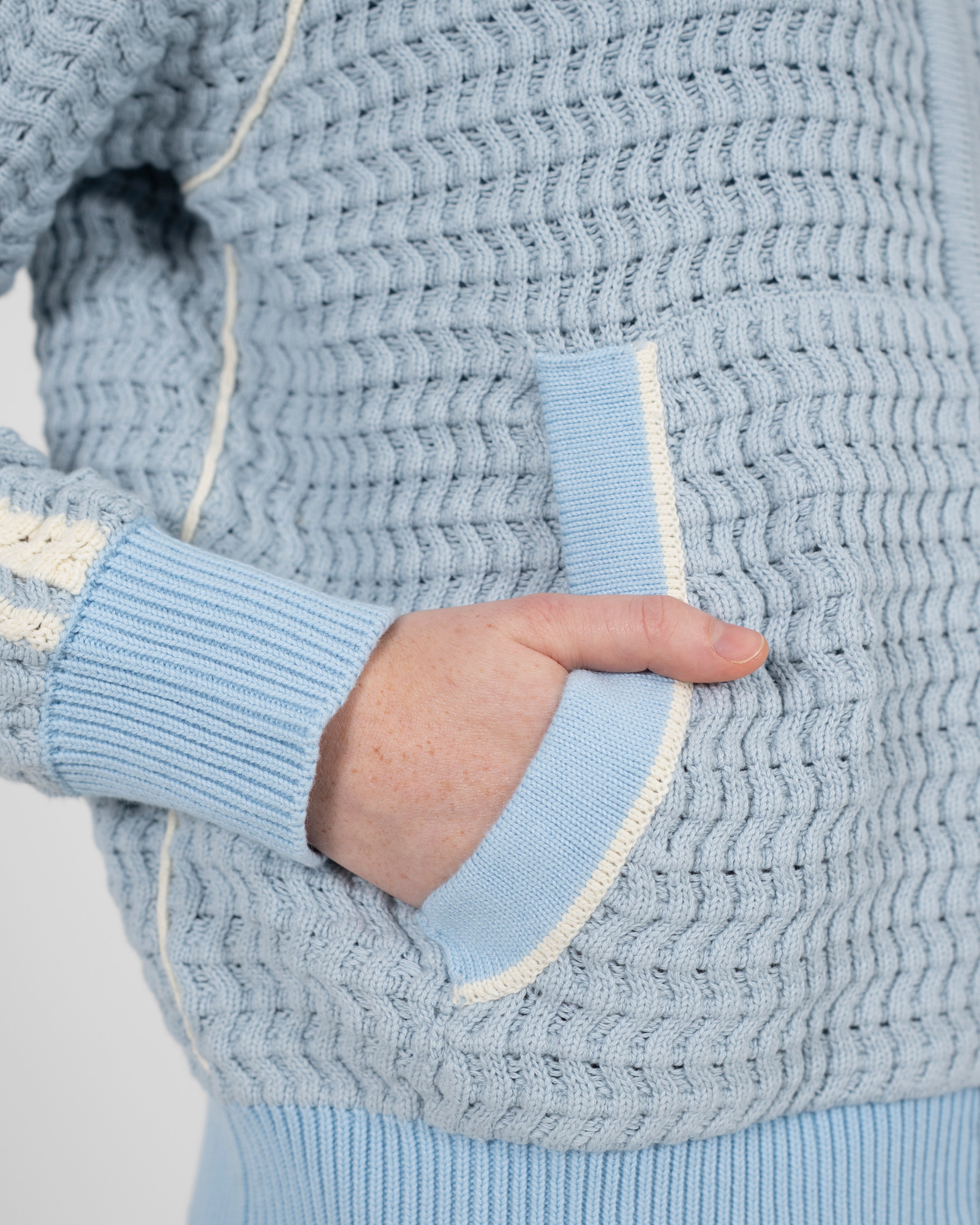 Trail Braking Knit Trackjacket Blue