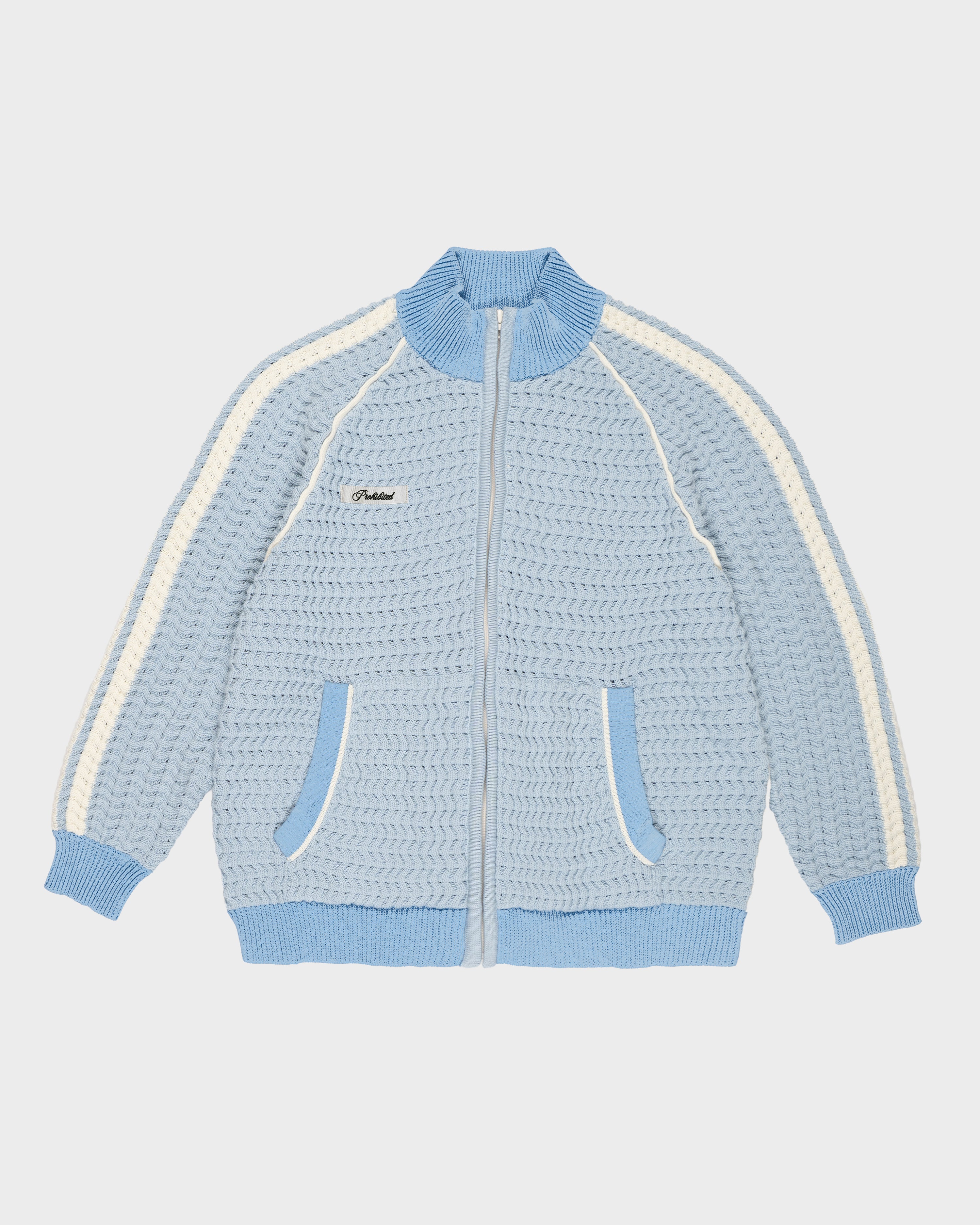 Trail Braking Knit Trackjacket Blue