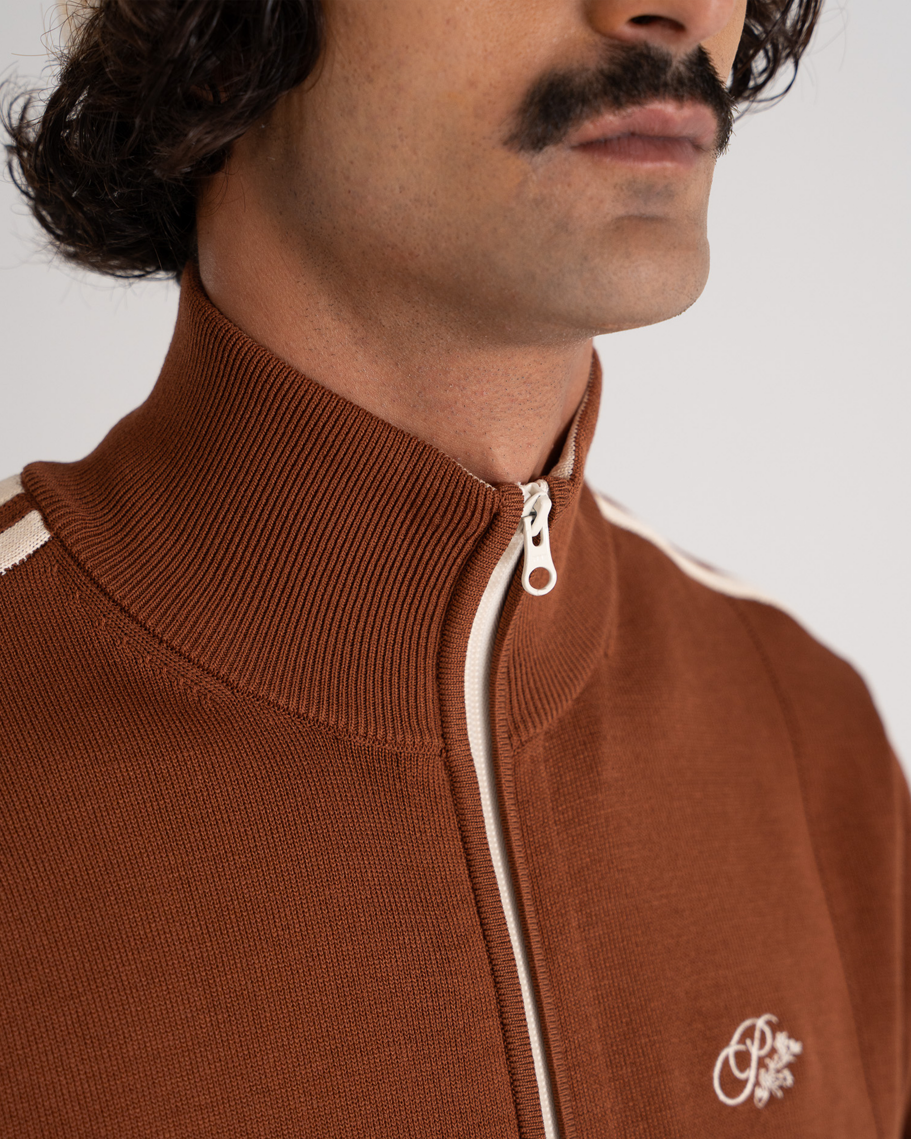 Trail Knitted Trackjacket Brown