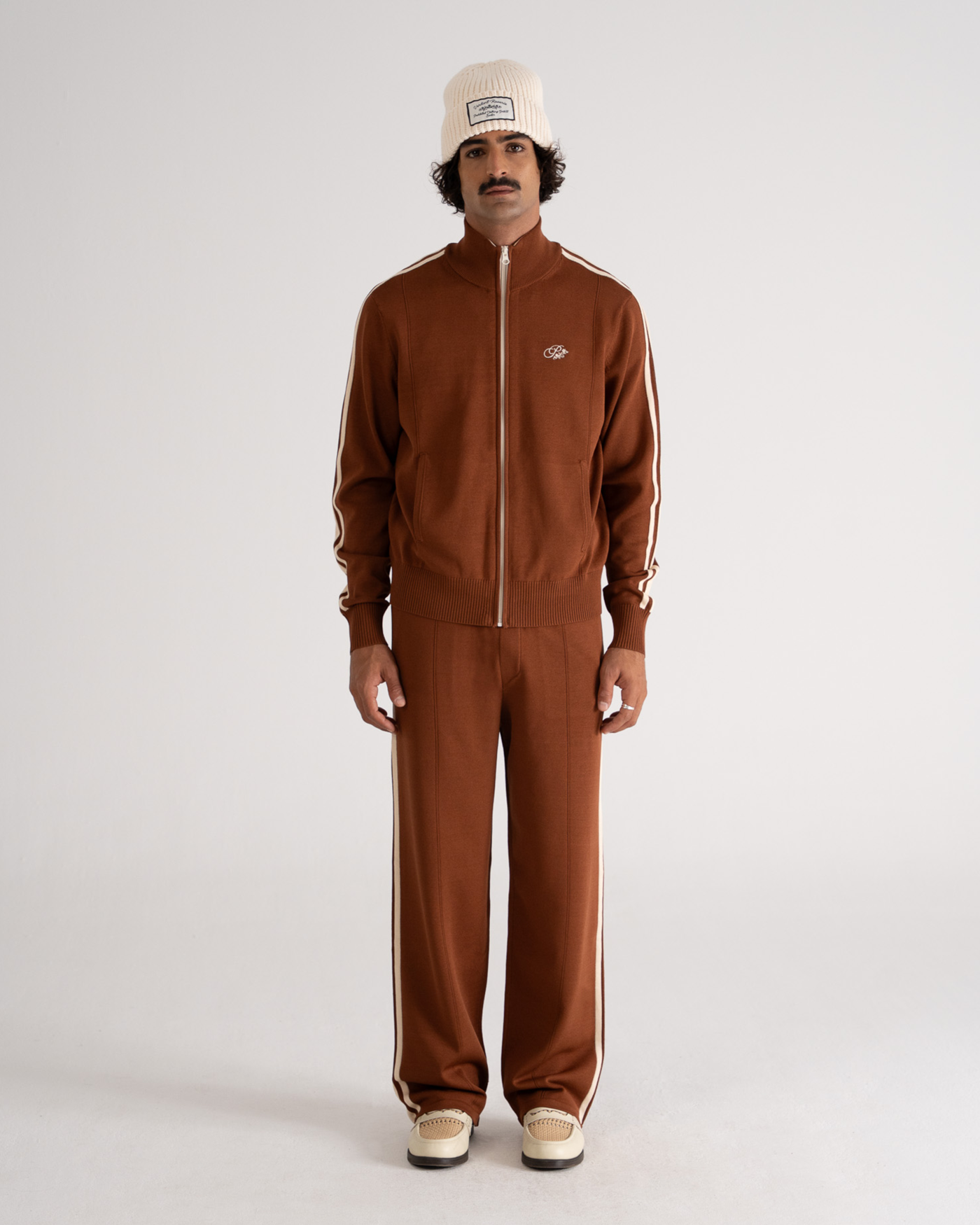 Trail Knitted Trackjacket | Brown