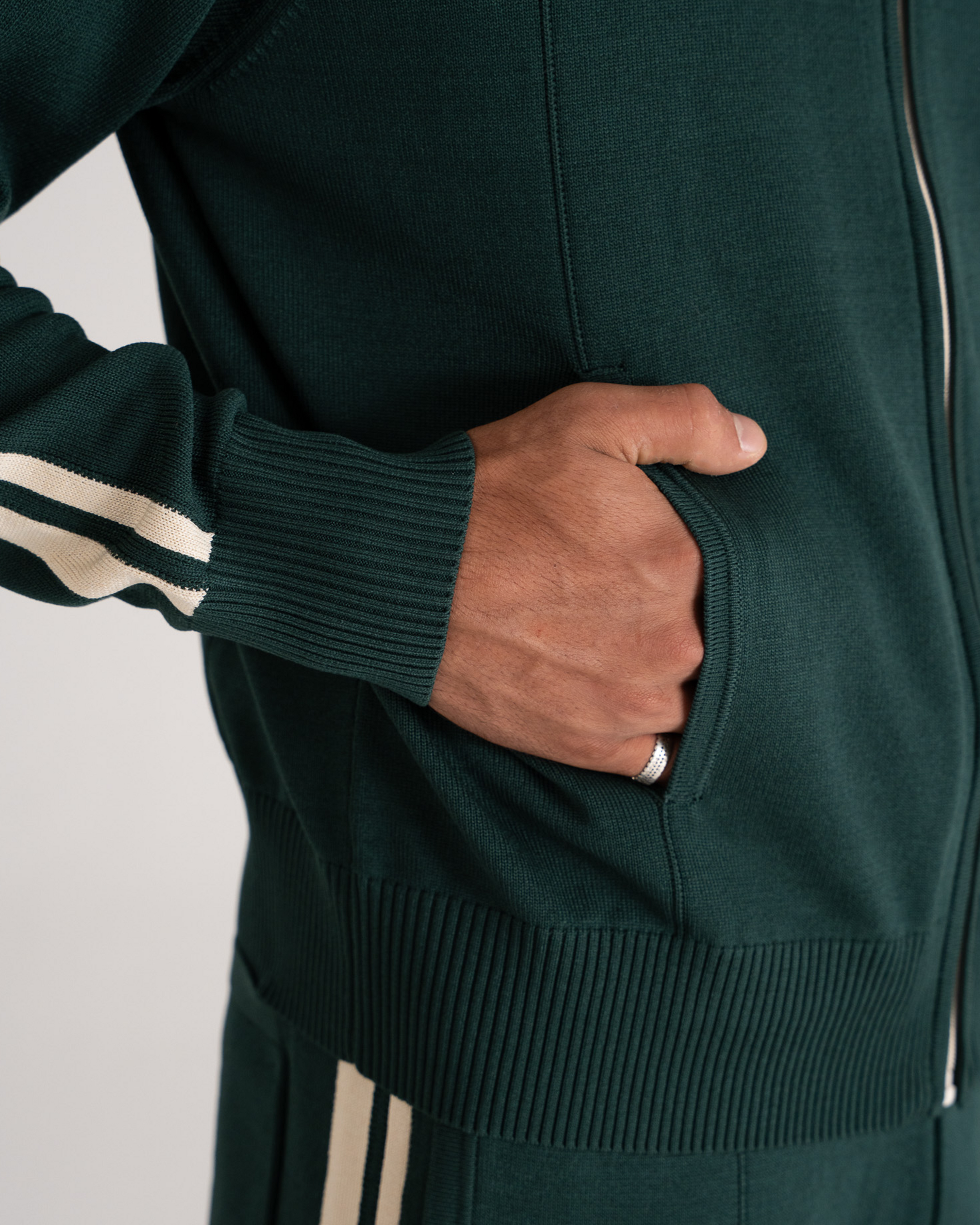 Trail Knitted Trackjacket Green