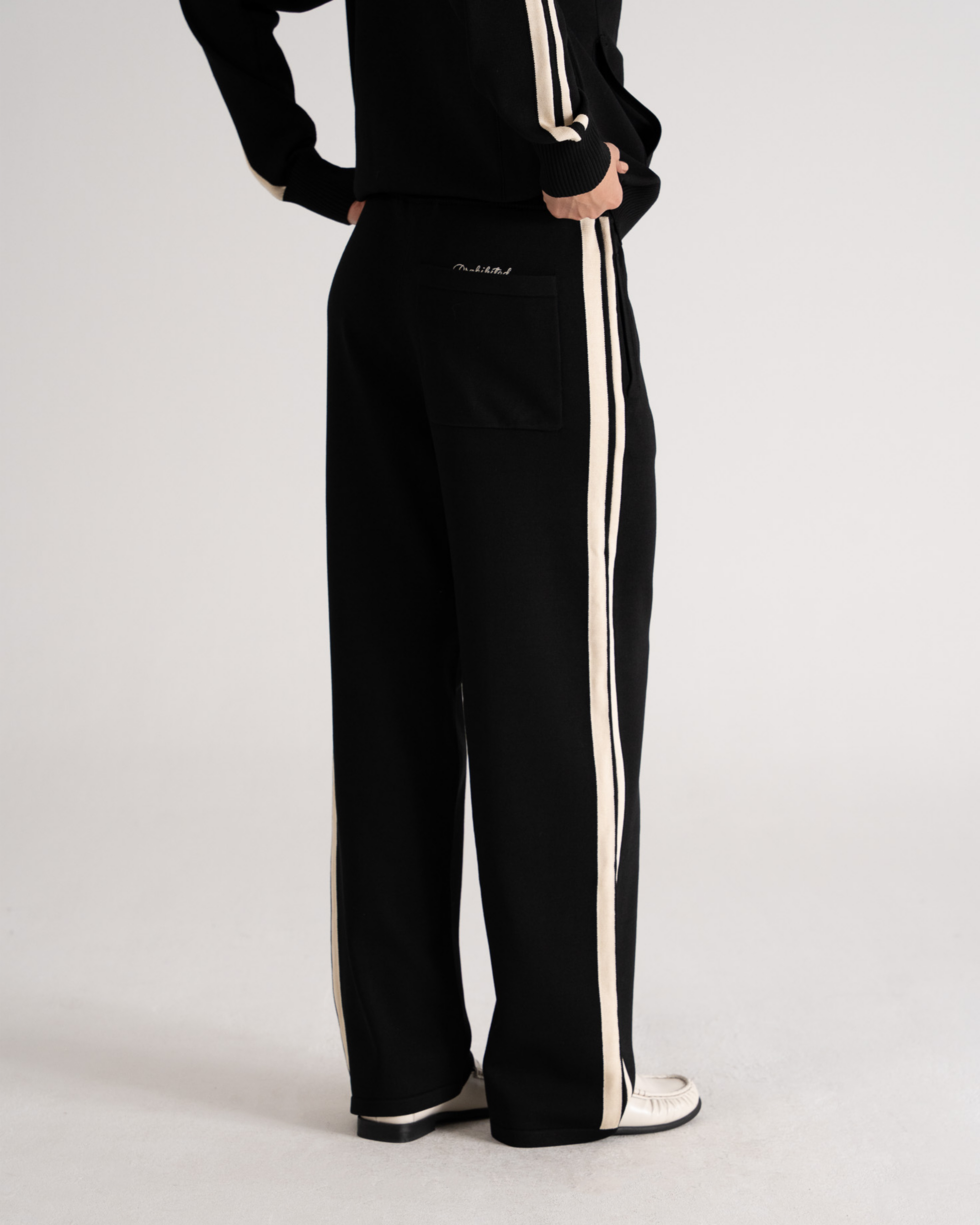 Trail Knitted Trackpants Black