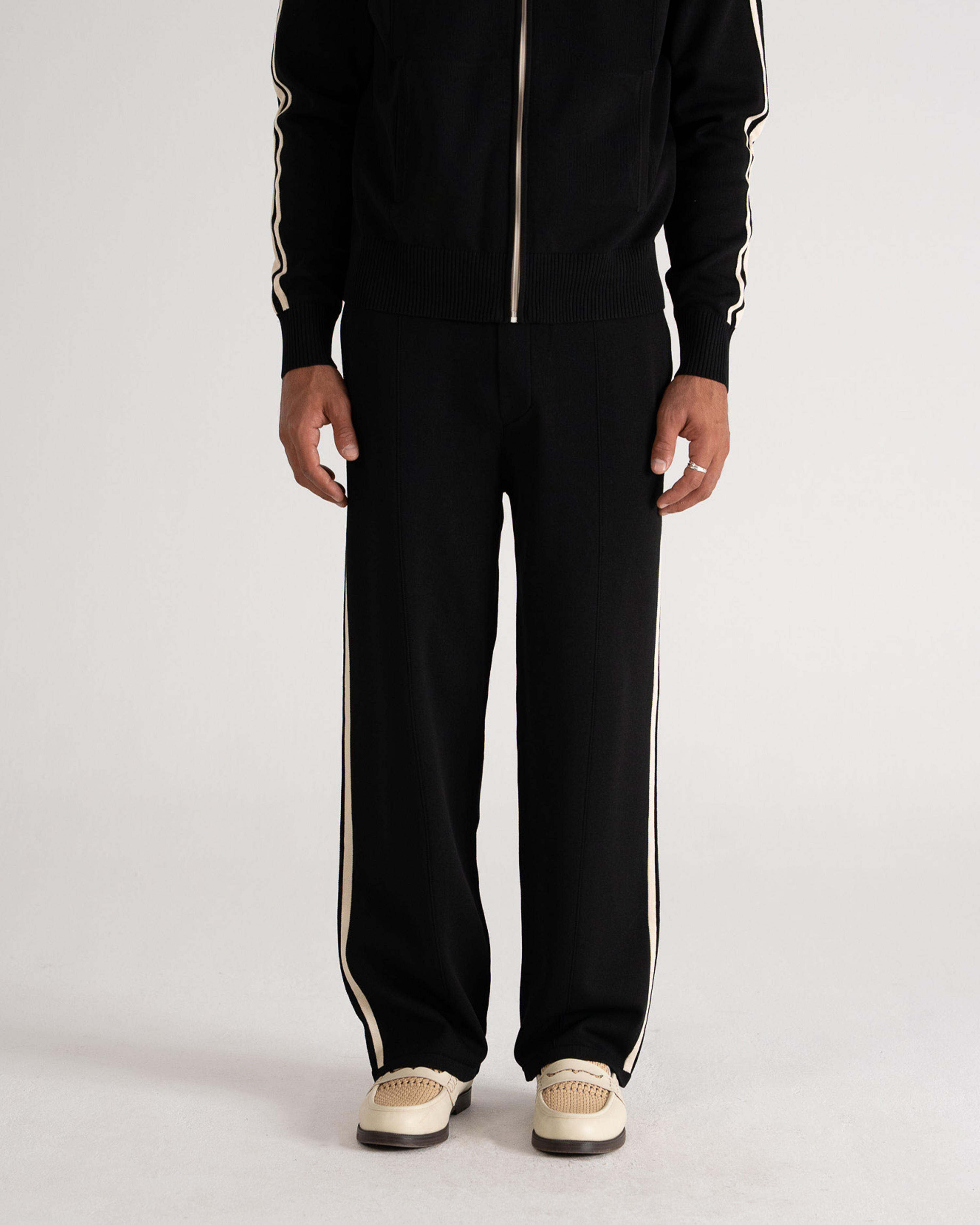 Trail Knitted Trackpants Black