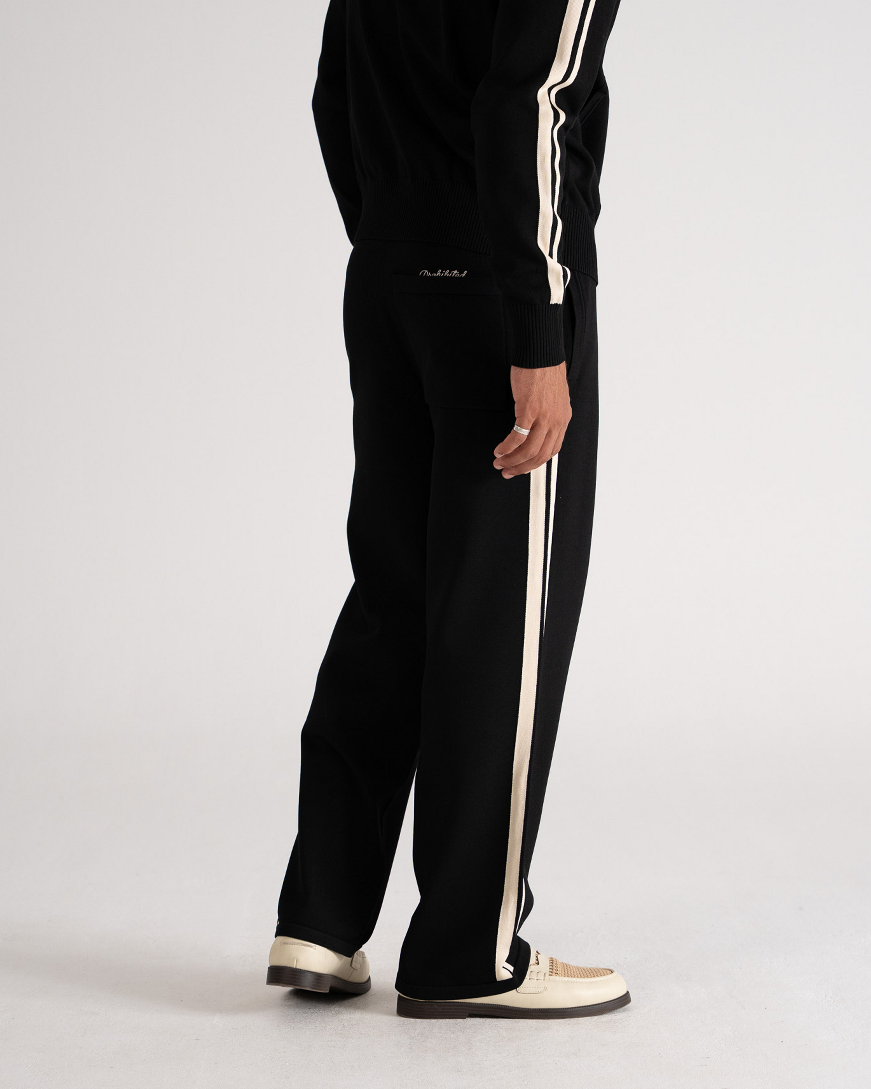Trail Knitted Trackpants Black
