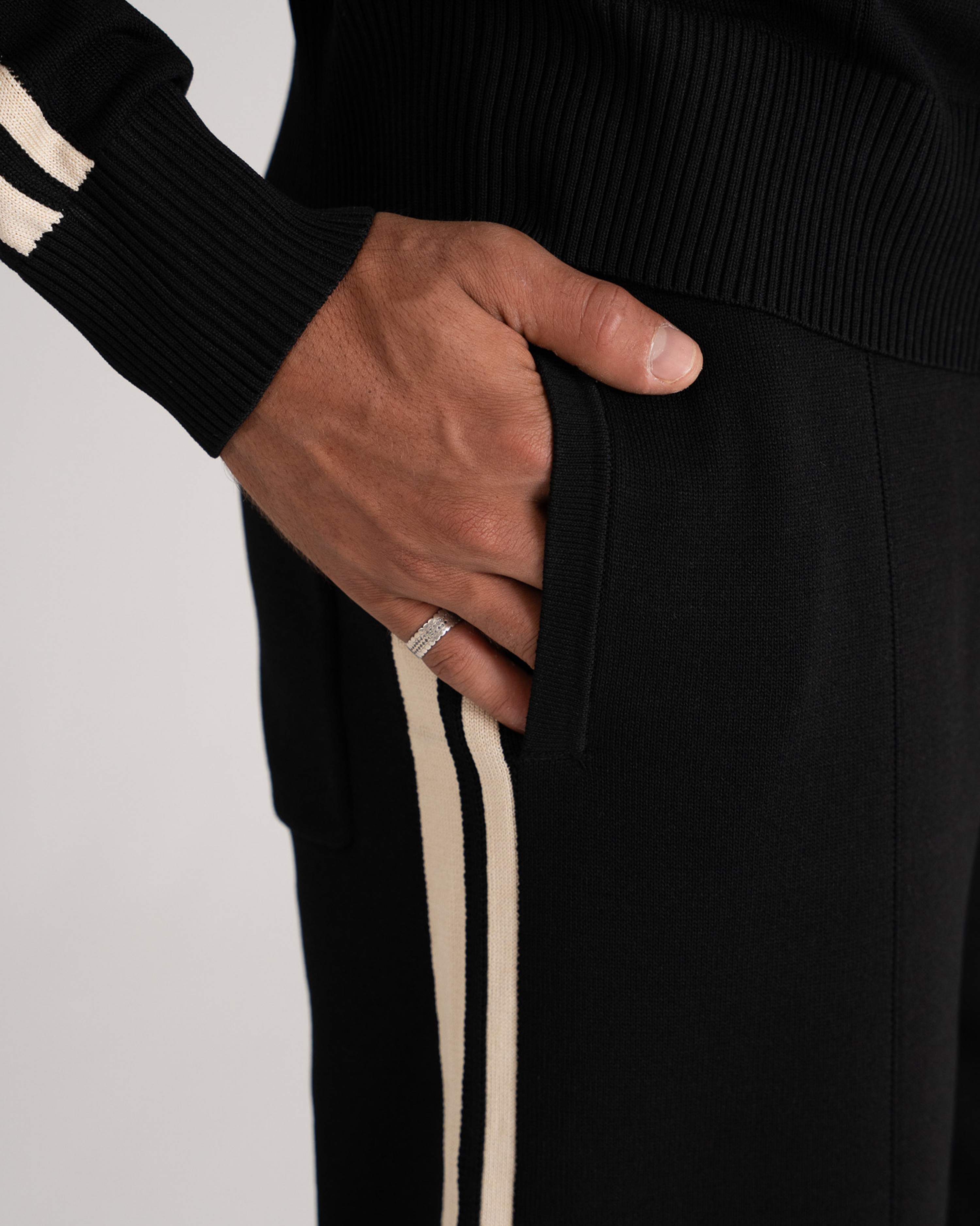 Trail Knitted Trackpants Black