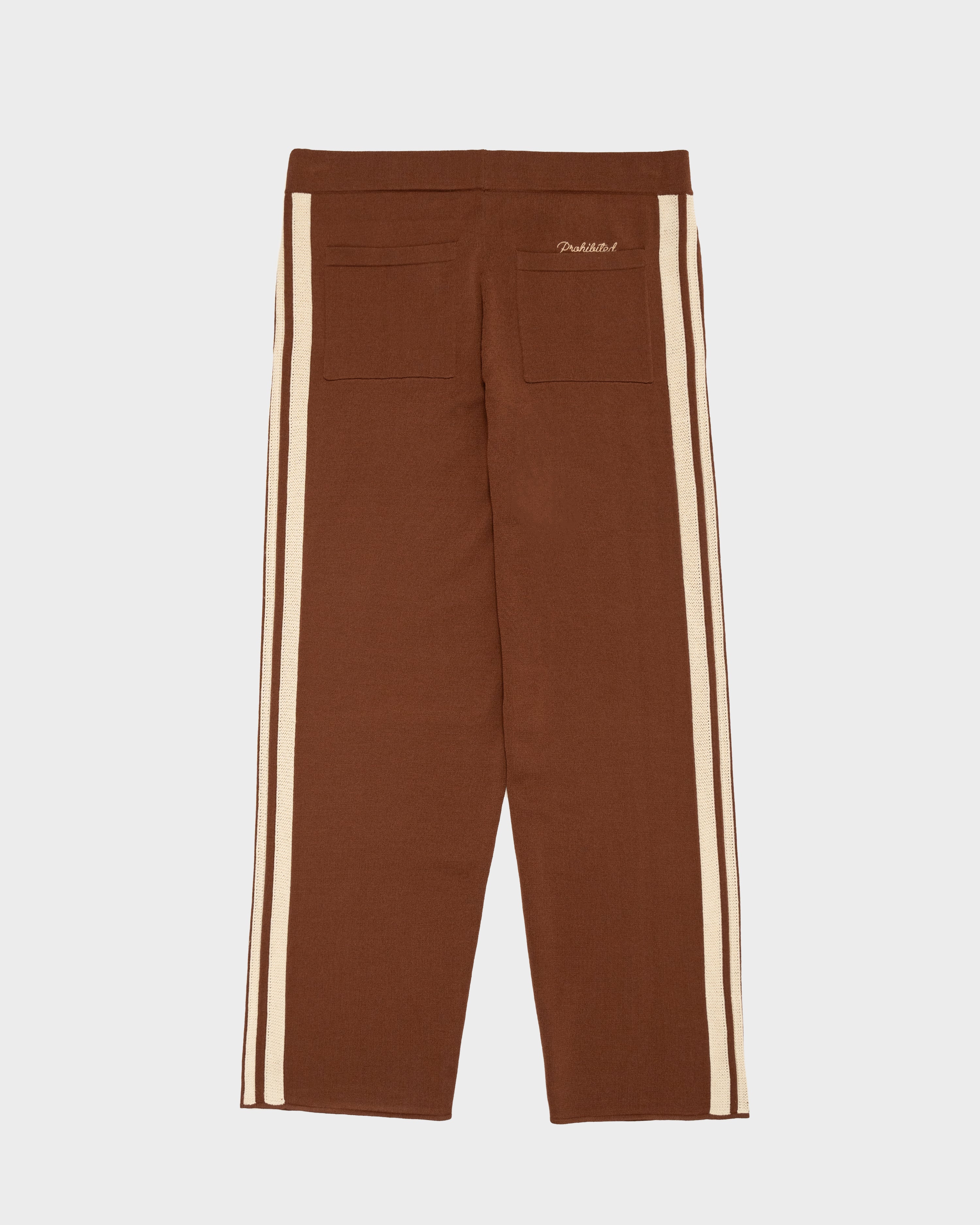 Trail Knitted Trackpants Brown