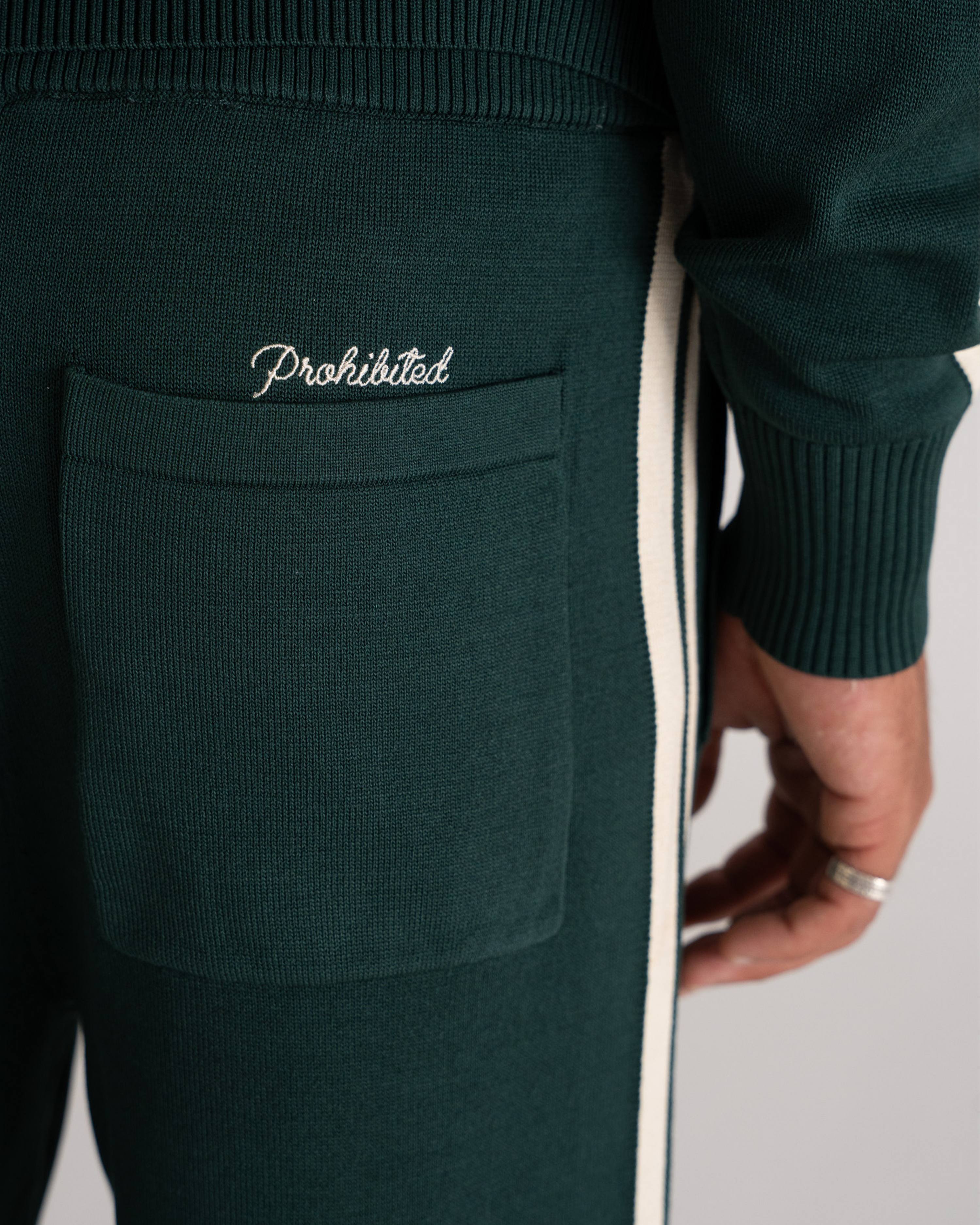 Trail Knitted Trackpants Green