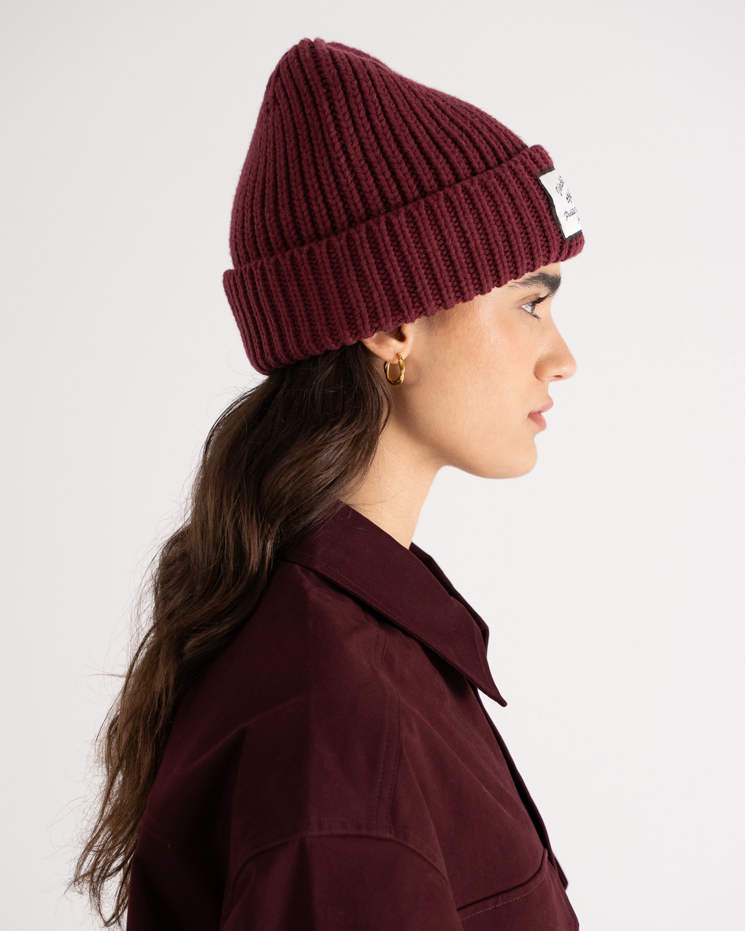 Verdant Reverie Beanie Bordeaux