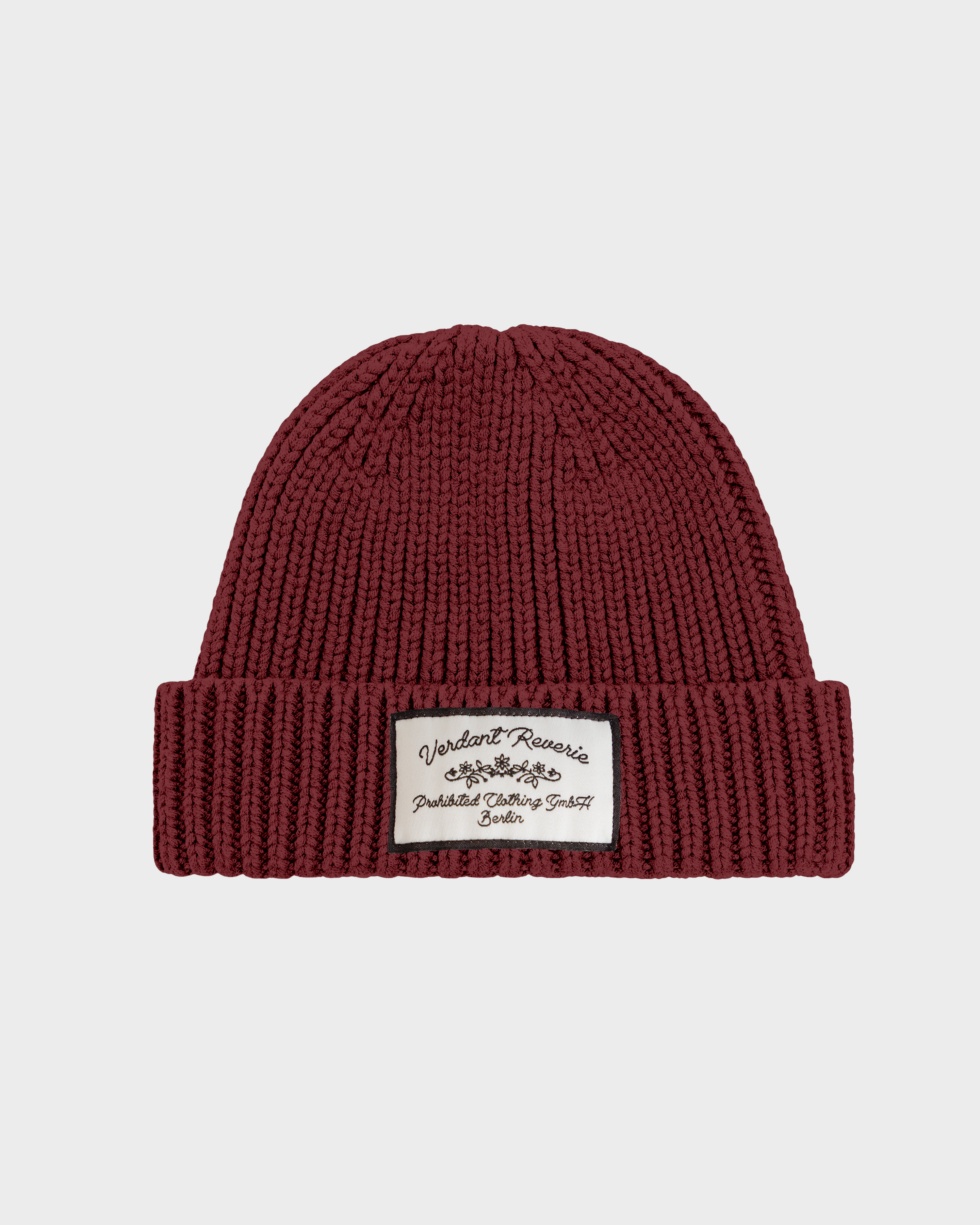 Verdant Reverie Beanie Bordeaux