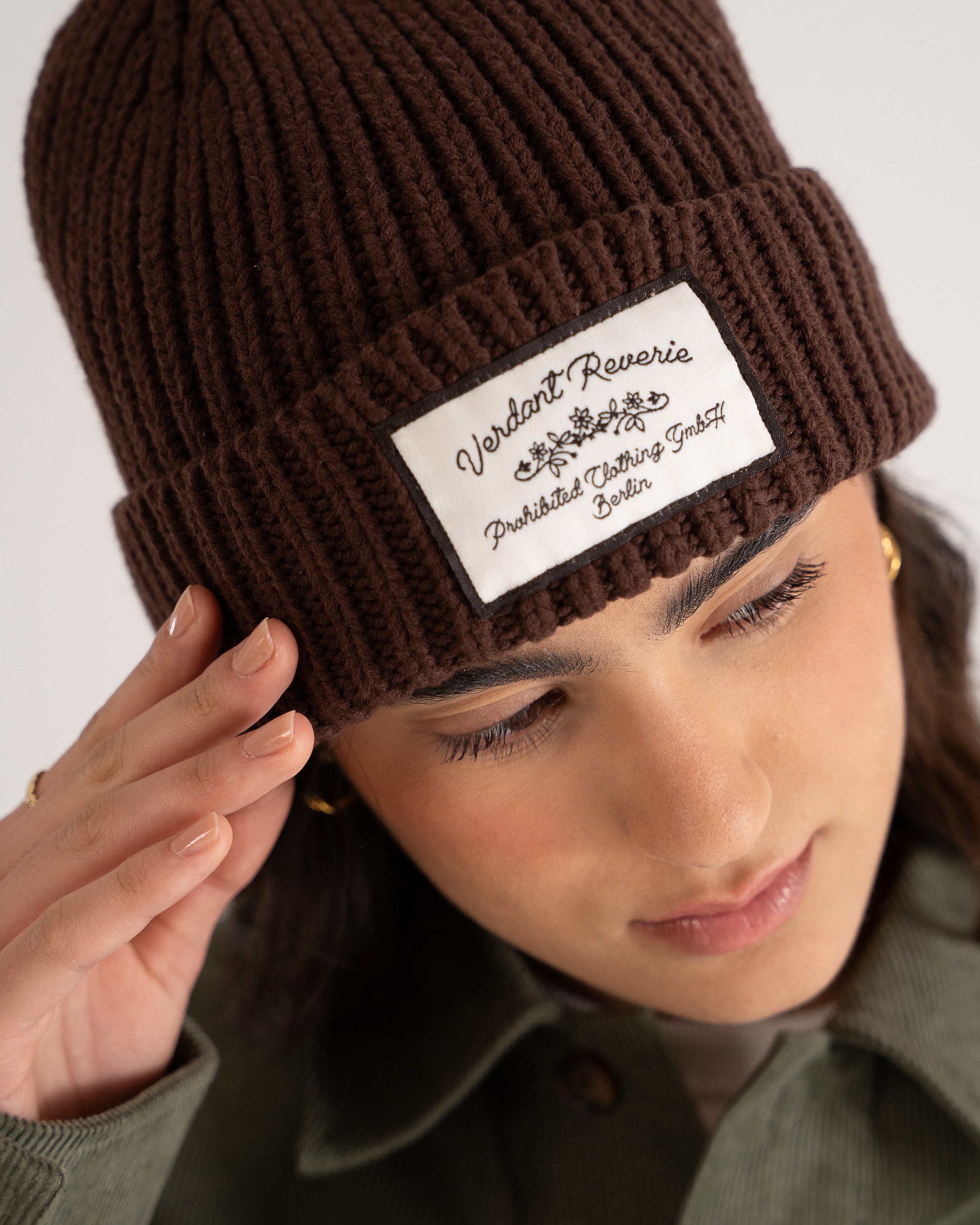 Verdant Reverie Beanie Brown