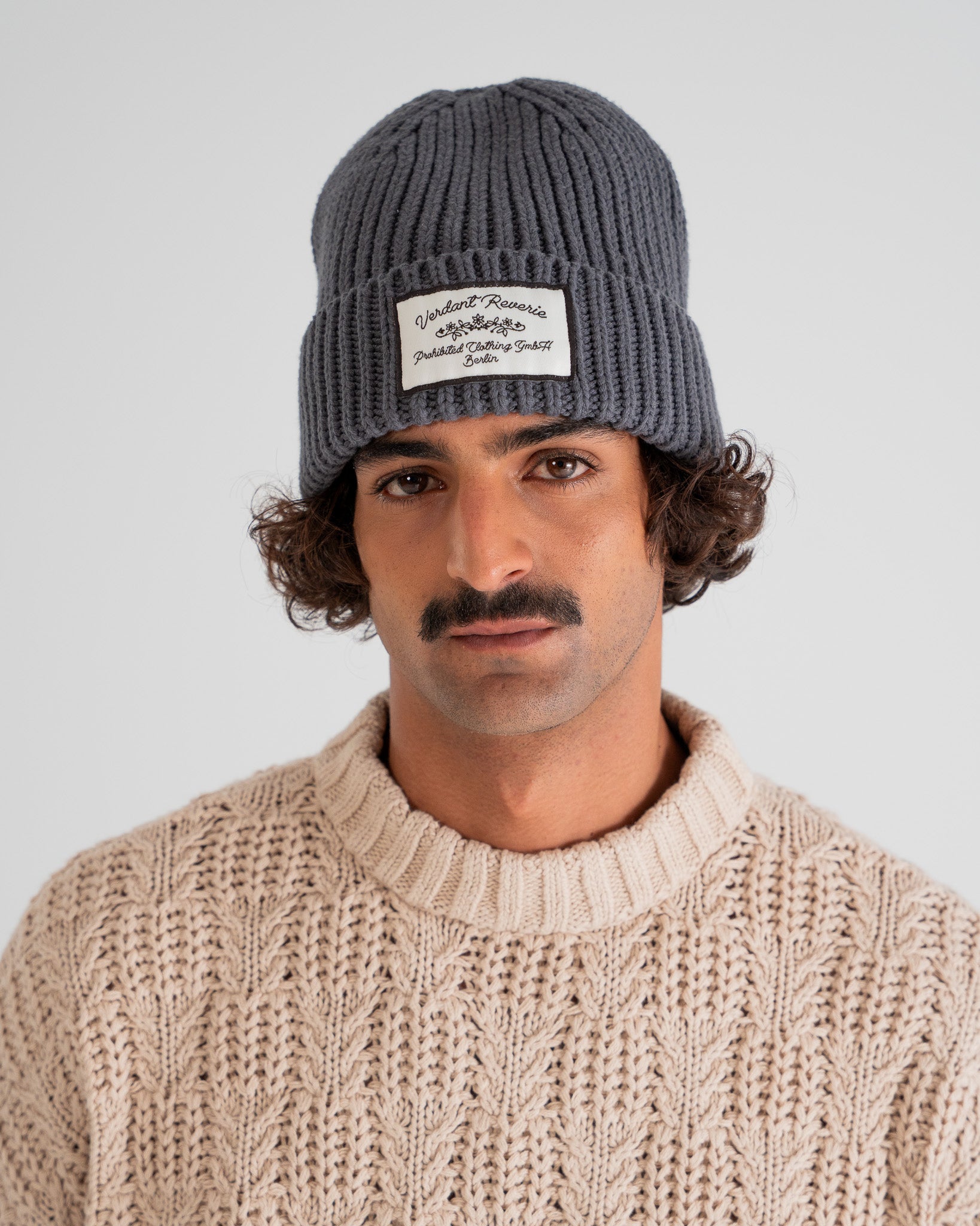 Verdant Reverie Beanie Dark Grey