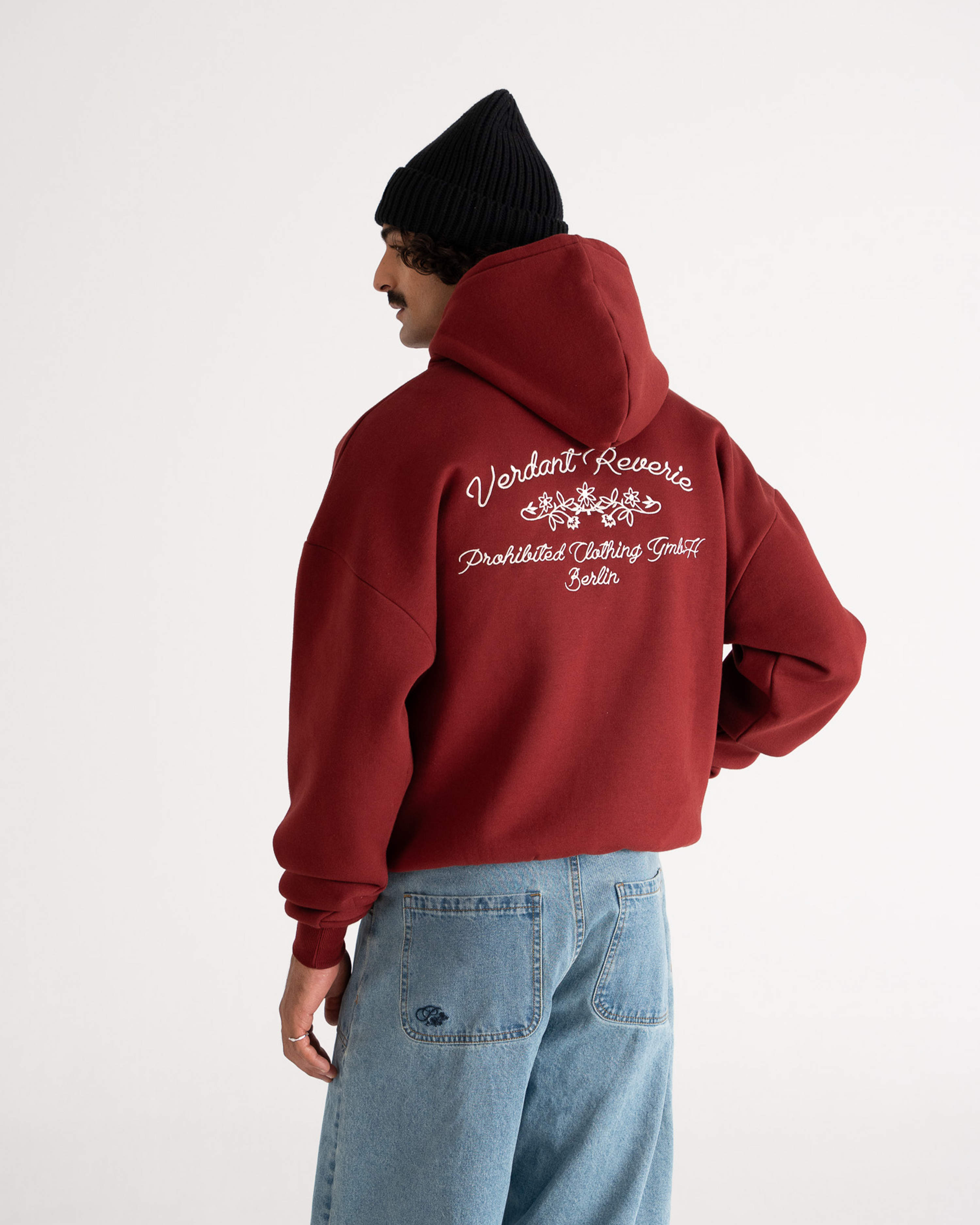 Verdant Reverie Hoodie Red