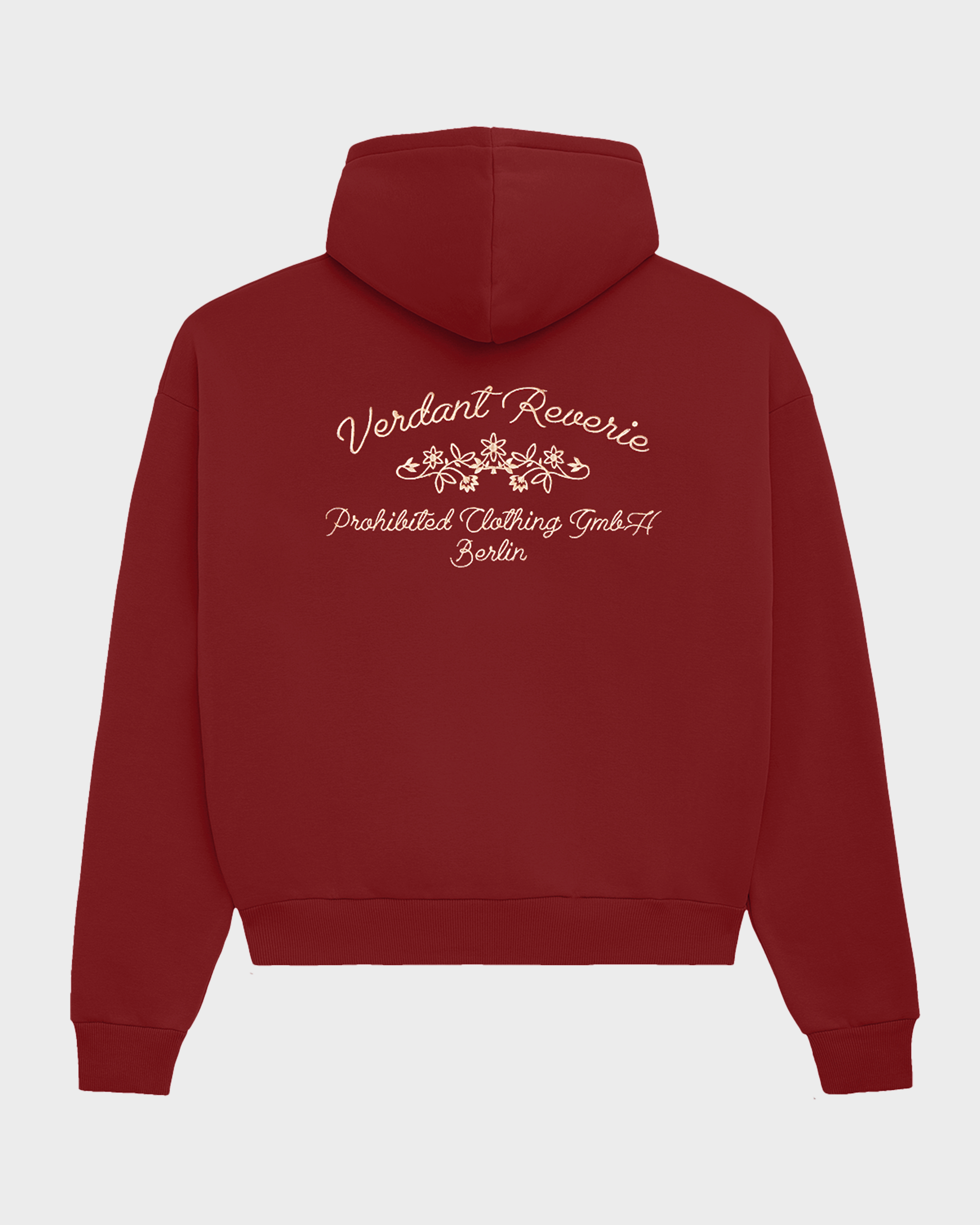 Verdant Reverie Hoodie Red
