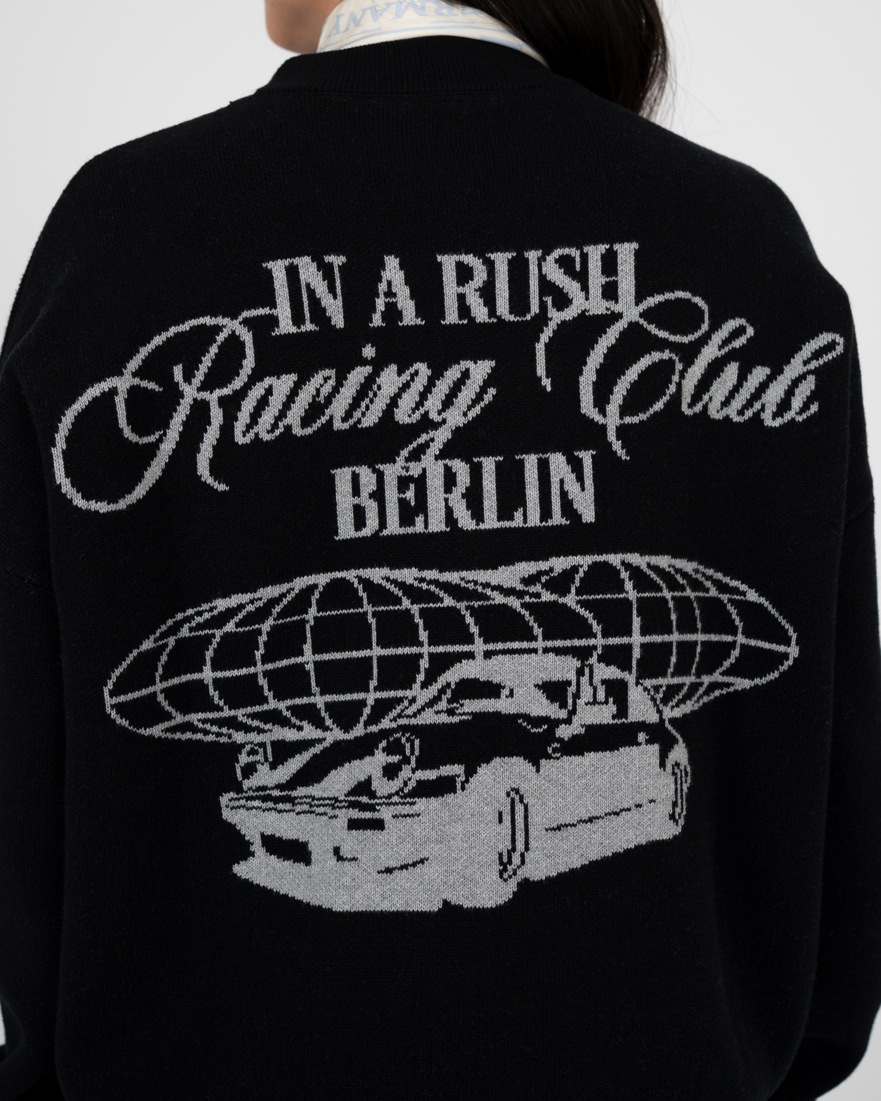 Vortex Knit Sweater Black