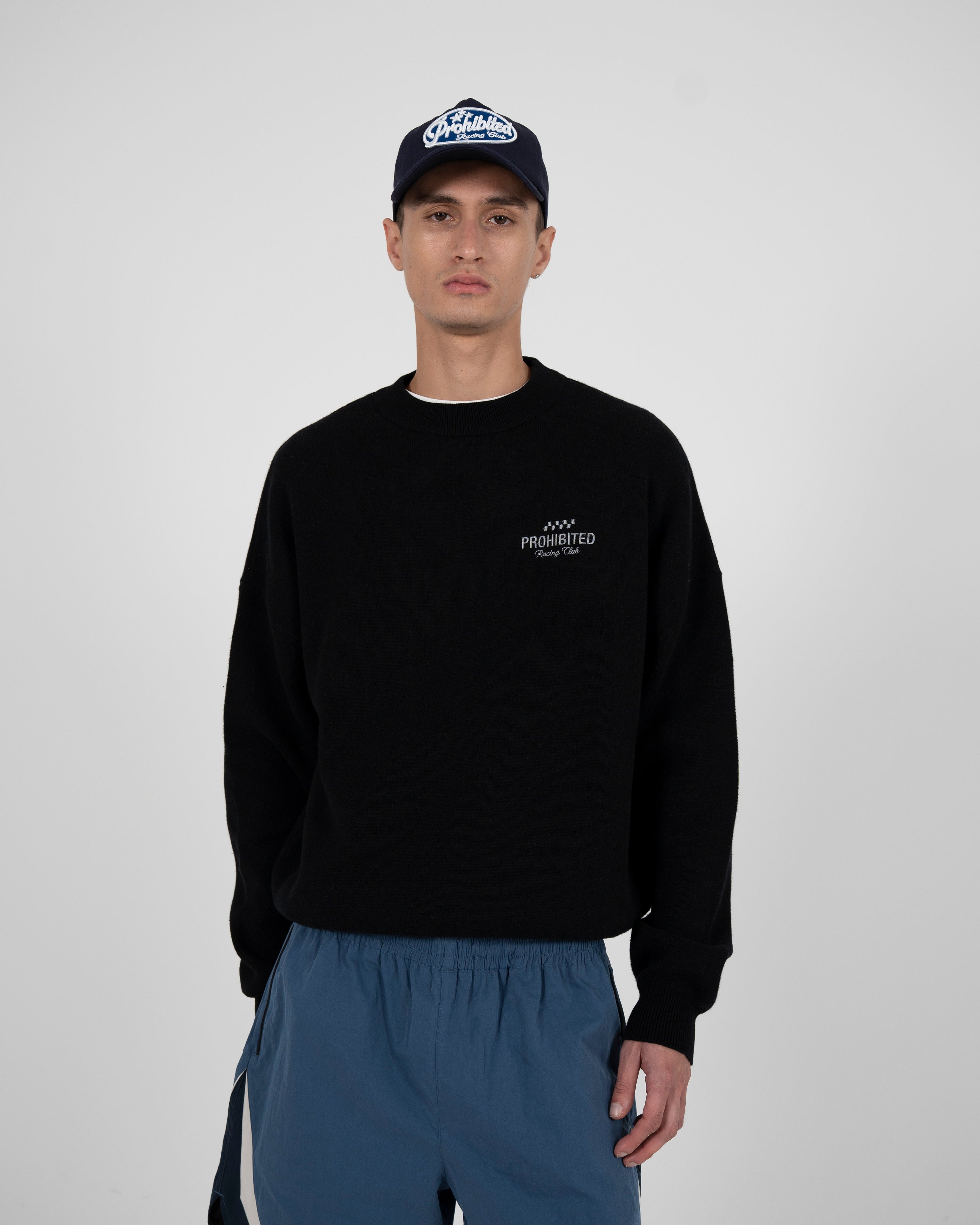 Vortex Knit Sweater Black