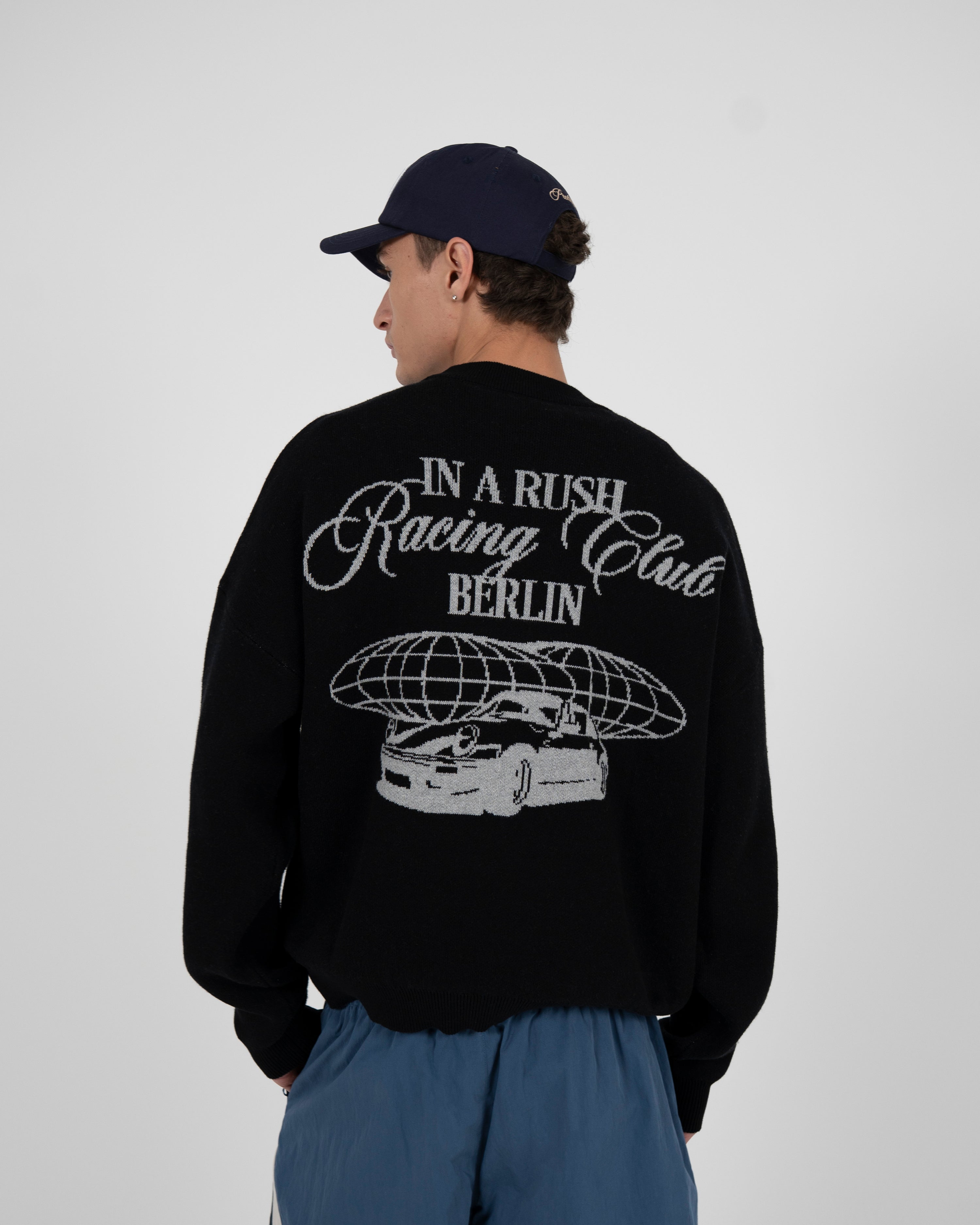 Vortex Knit Sweater Black