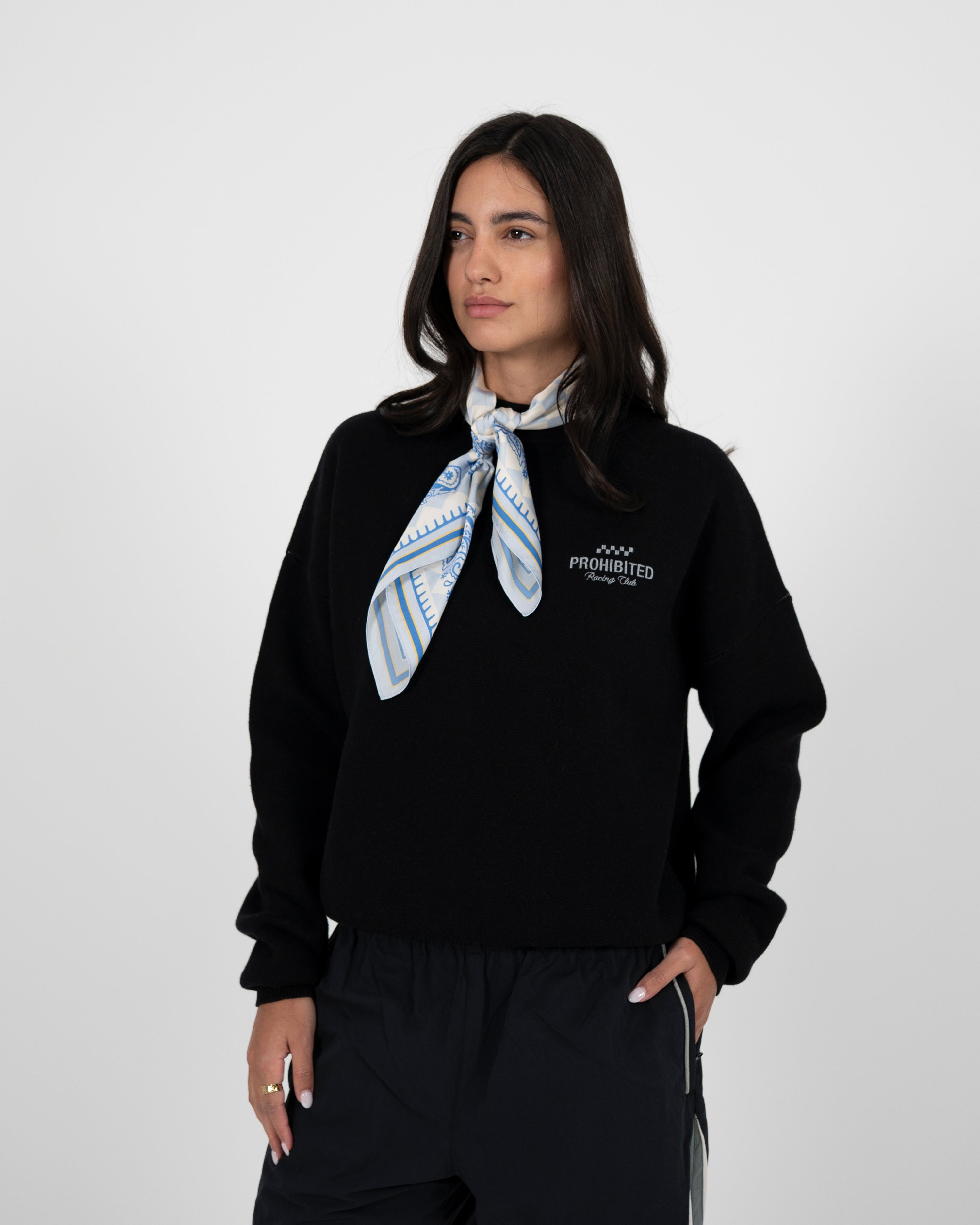 Vortex Knit Sweater Black